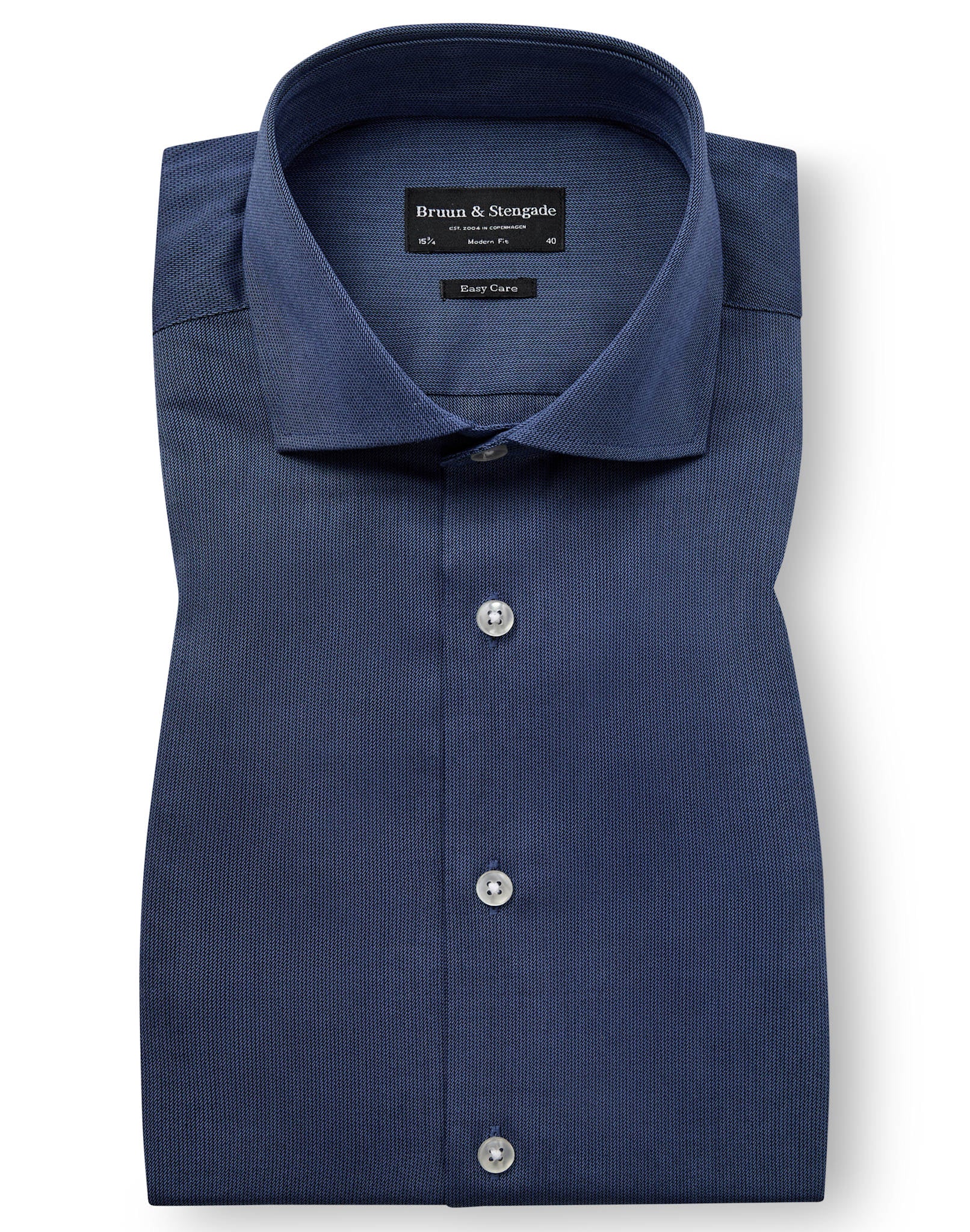 BS Viran Modern Fit Skjorte - Dark Blue