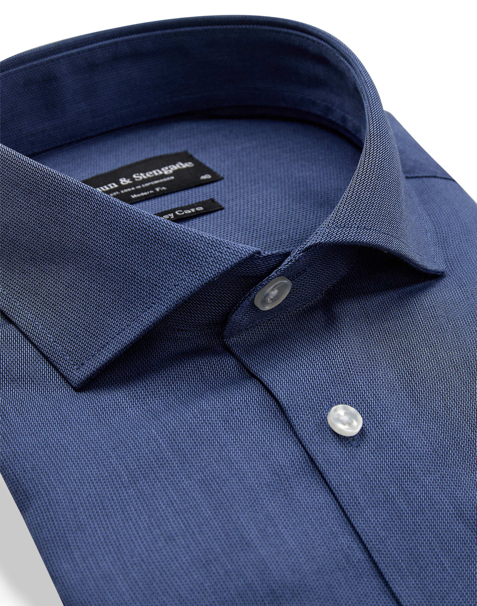 BS Viran Modern Fit Skjorte - Dark Blue