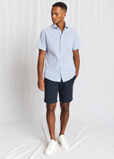 BS Keita Casual Modern Fit Skjorte - Light Blue/White
