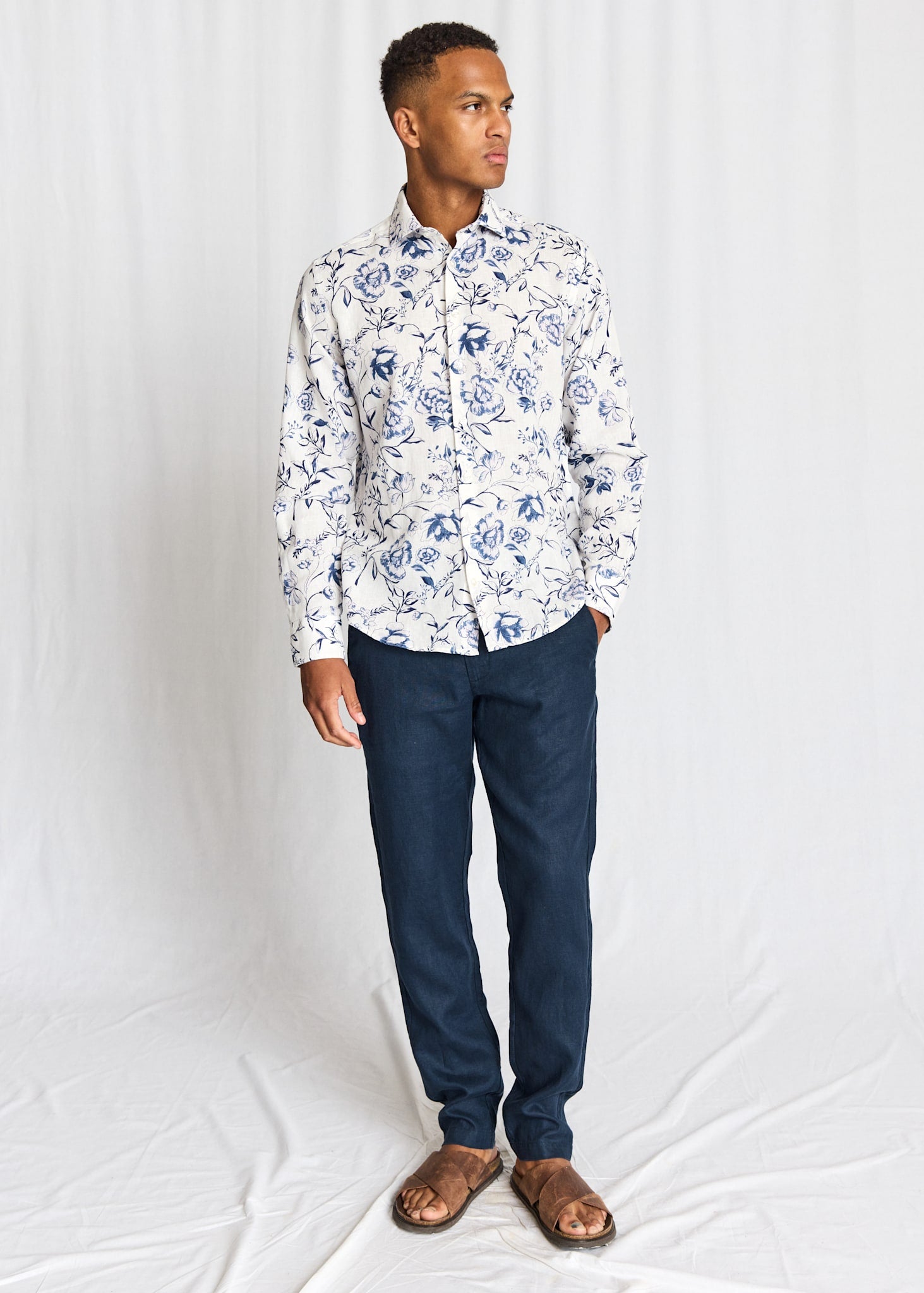 BS Mengel Casual Modern Fit Skjorte - White