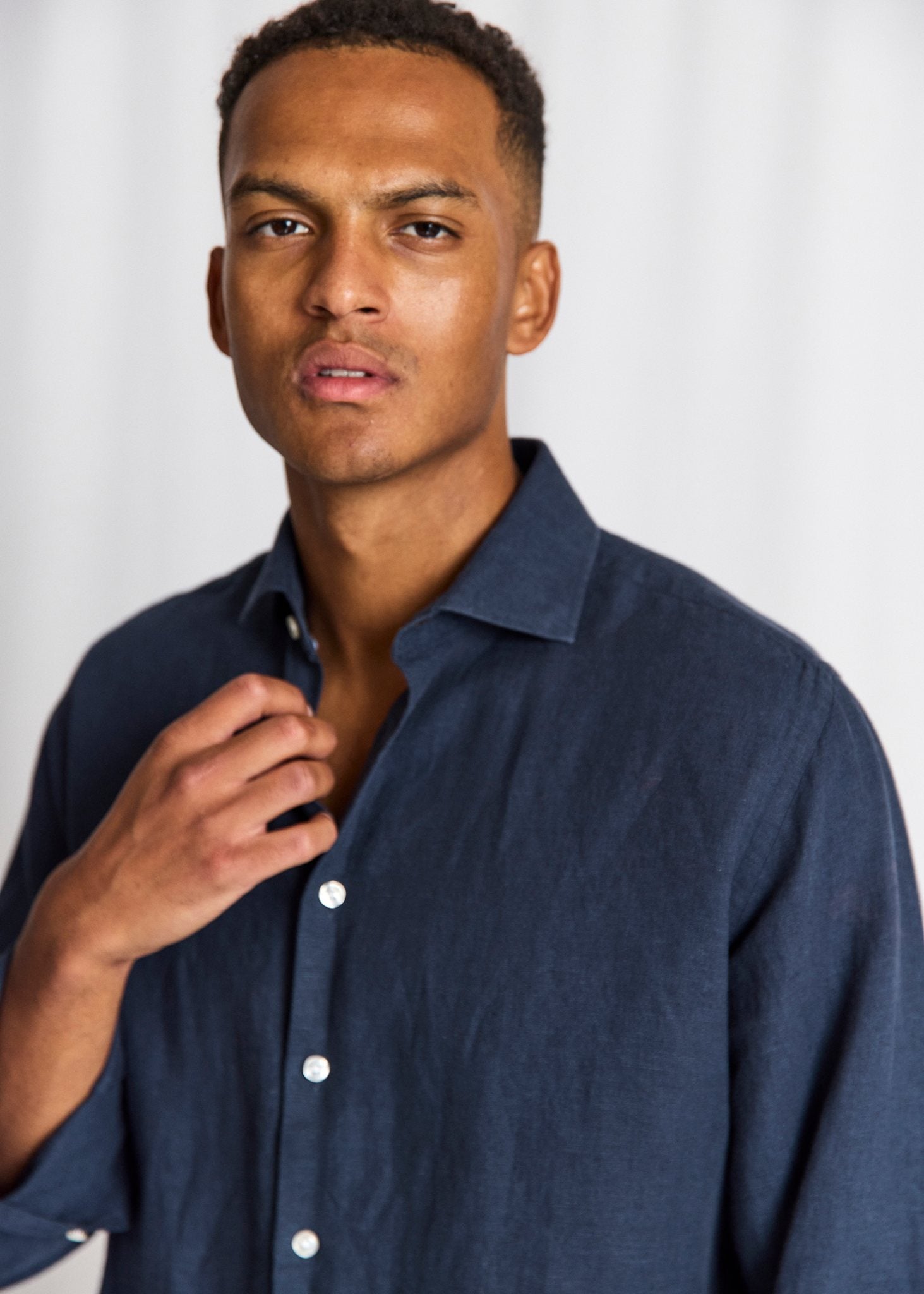 BS Tahaka Casual Modern Fit Skjorte - Navy