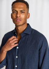 BS Tahaka Casual Modern Fit Skjorte - Navy