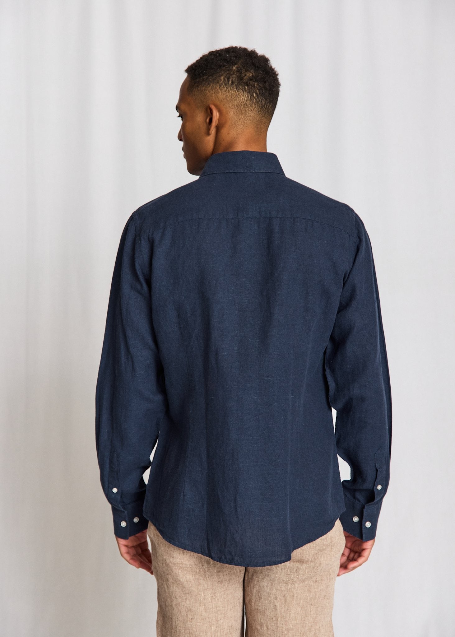 BS Tahaka Casual Modern Fit Skjorte - Navy
