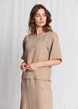 BS Lucianne Regular Fit Top - Brown