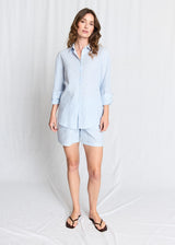 BS Marietta Regular Fit Skjorte - Light Blue/White