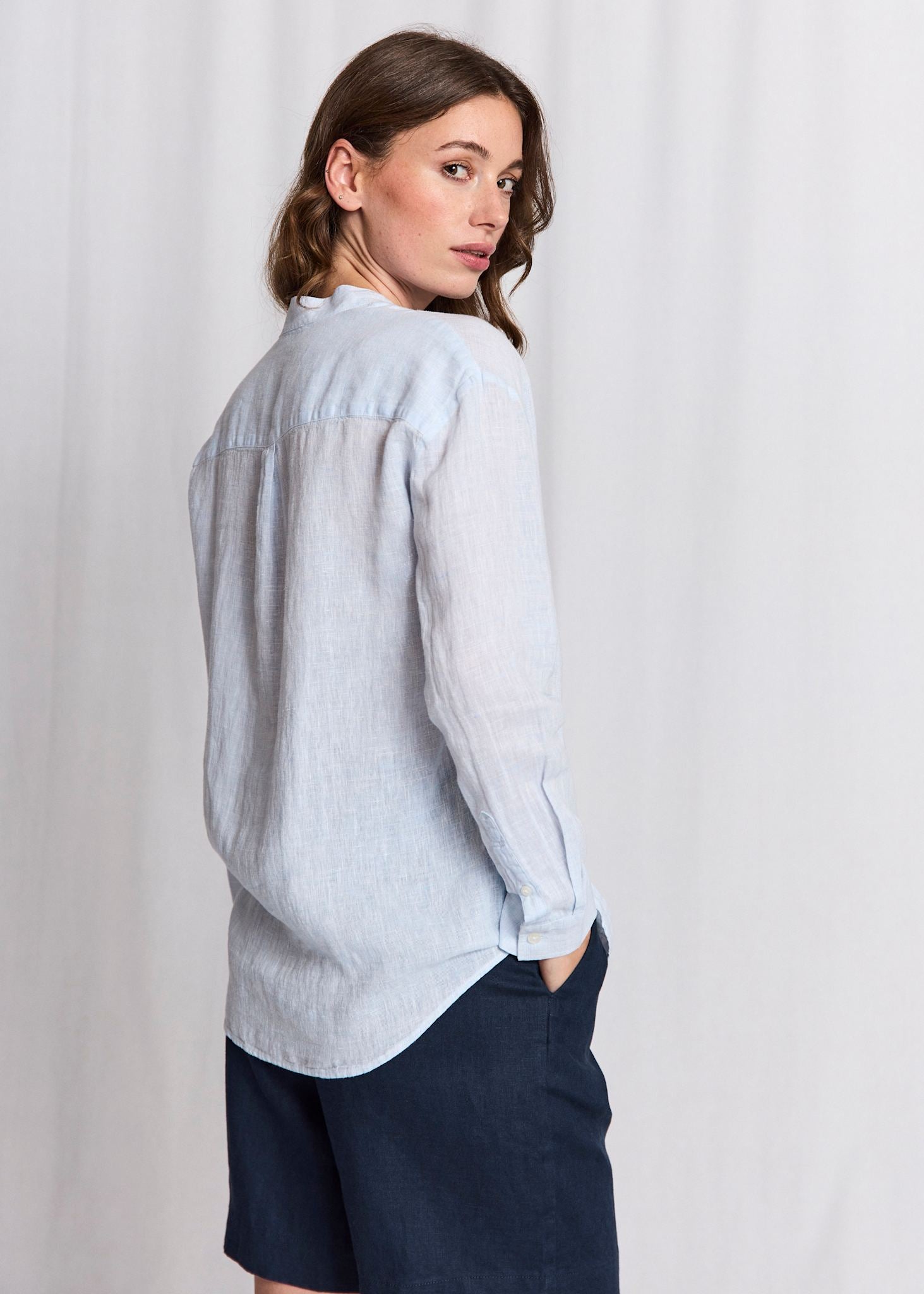BS Noemi Regular Fit Skjorte - Sky