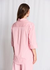 BS Talia Regular Fit Skjorte - Lipstick Red/White