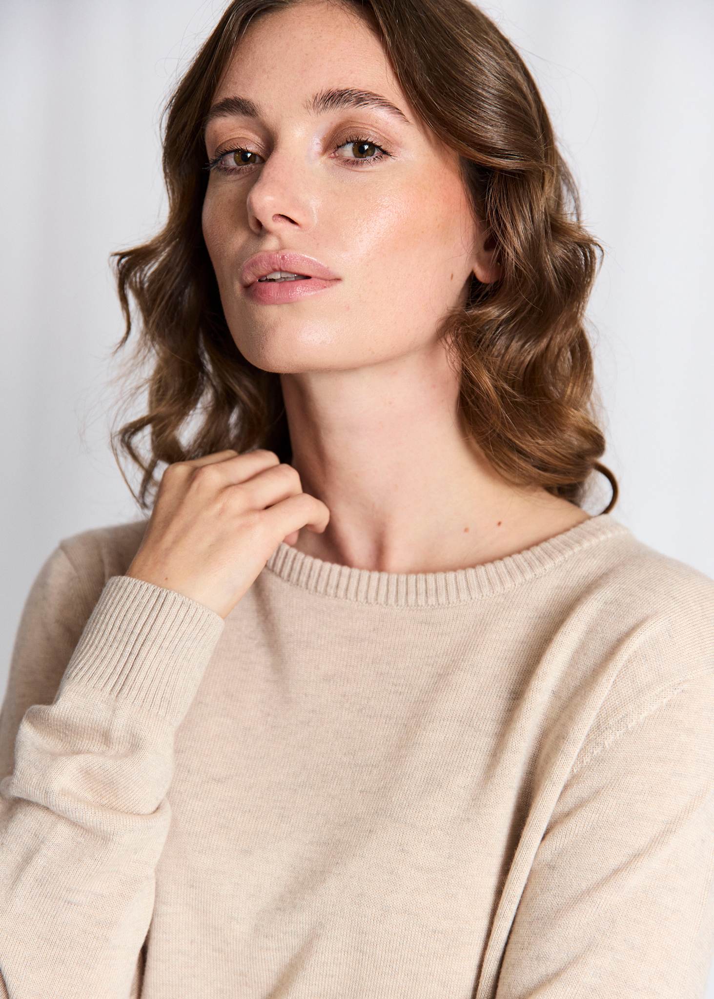 BS Debora Regular Fit Strik  - Light Brown