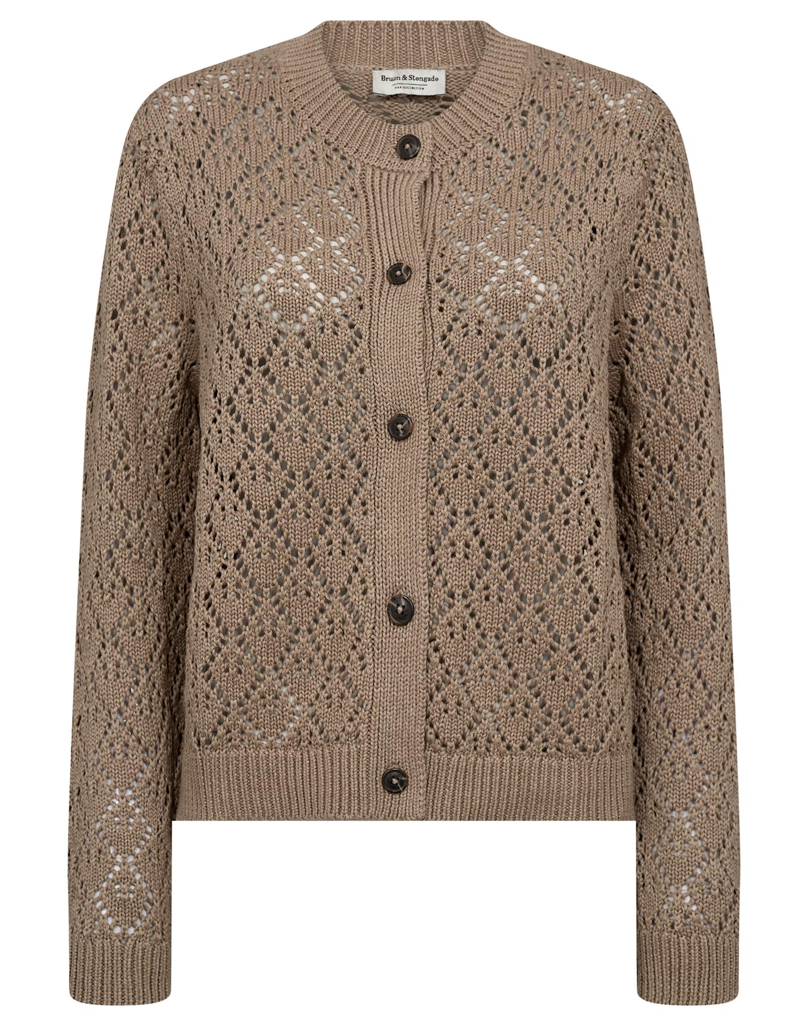 BS Eleonora Regular Fit Stickat  - Sand