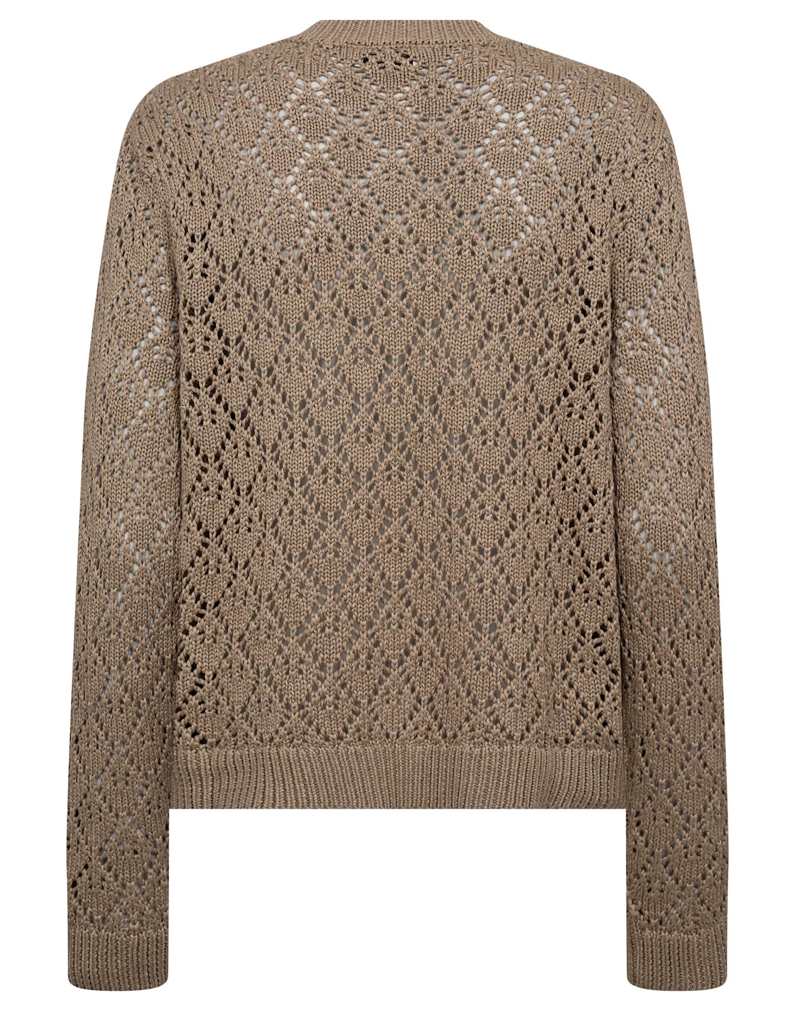 BS Eleonora Regular Fit Stickat  - Sand