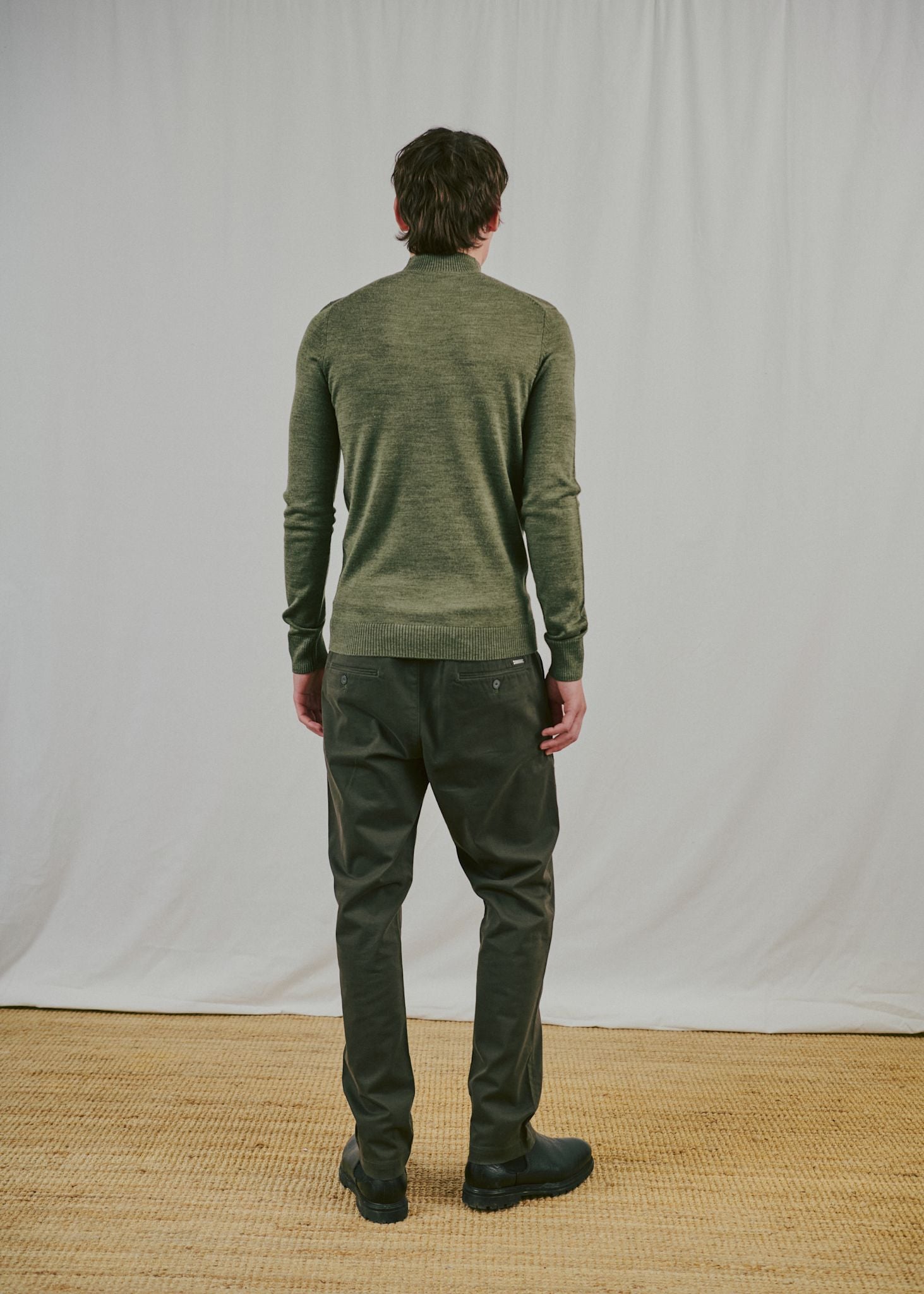 BS Froder Regular Fit Strik - Olive