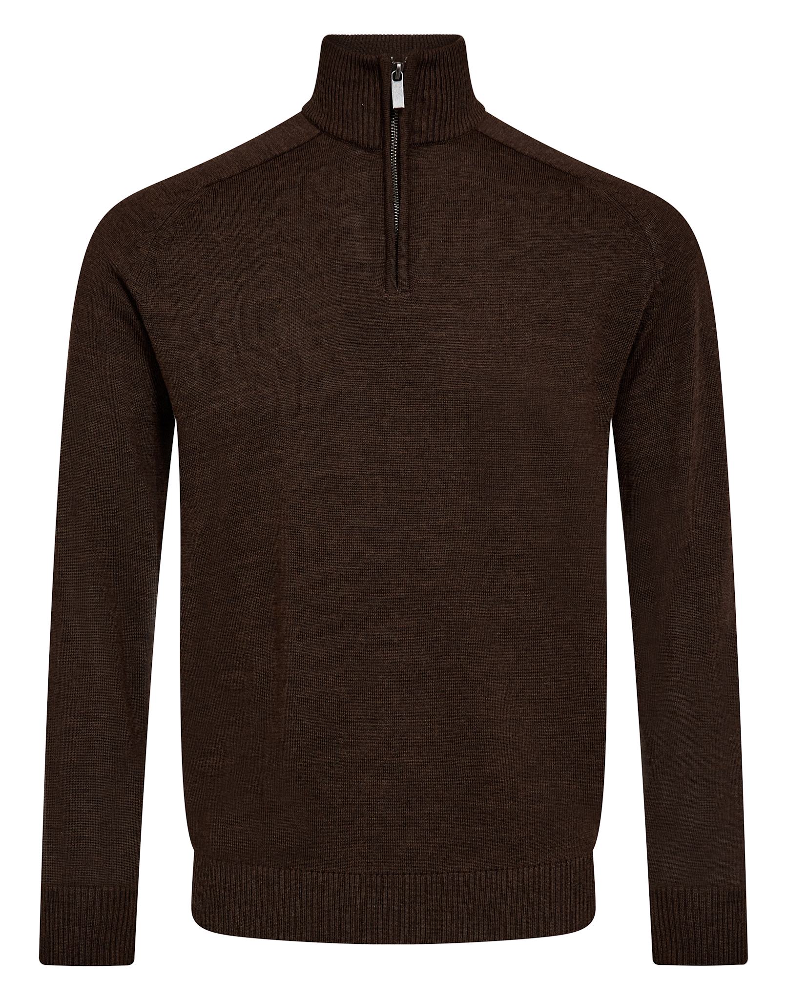 BS Pelle Regular Fit Strik - Dark Brown