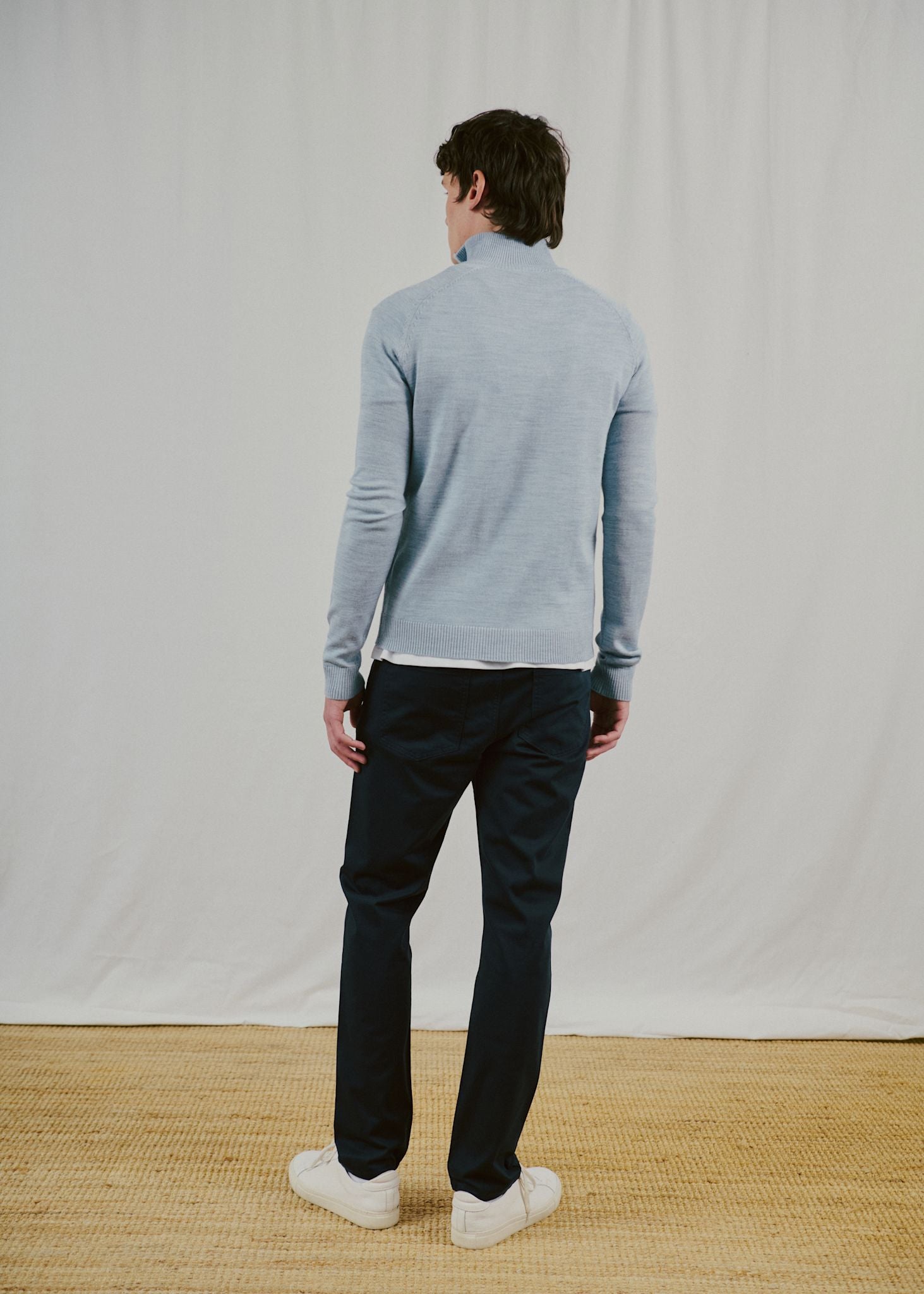 BS Pelle Regular Fit Strik - Light Blue