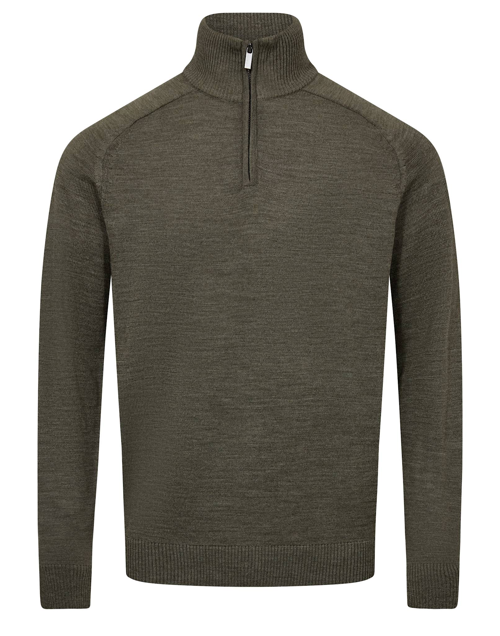 BS Pelle Regular Fit Strik - Olive