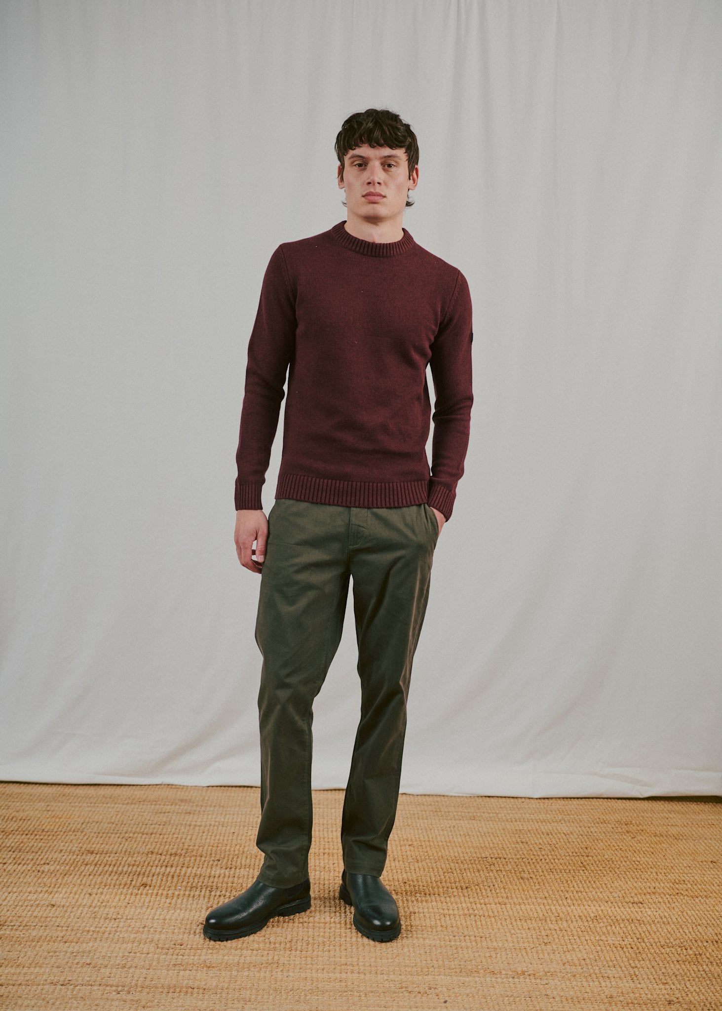 BS Rapa Regular Fit Strik - Bordeaux