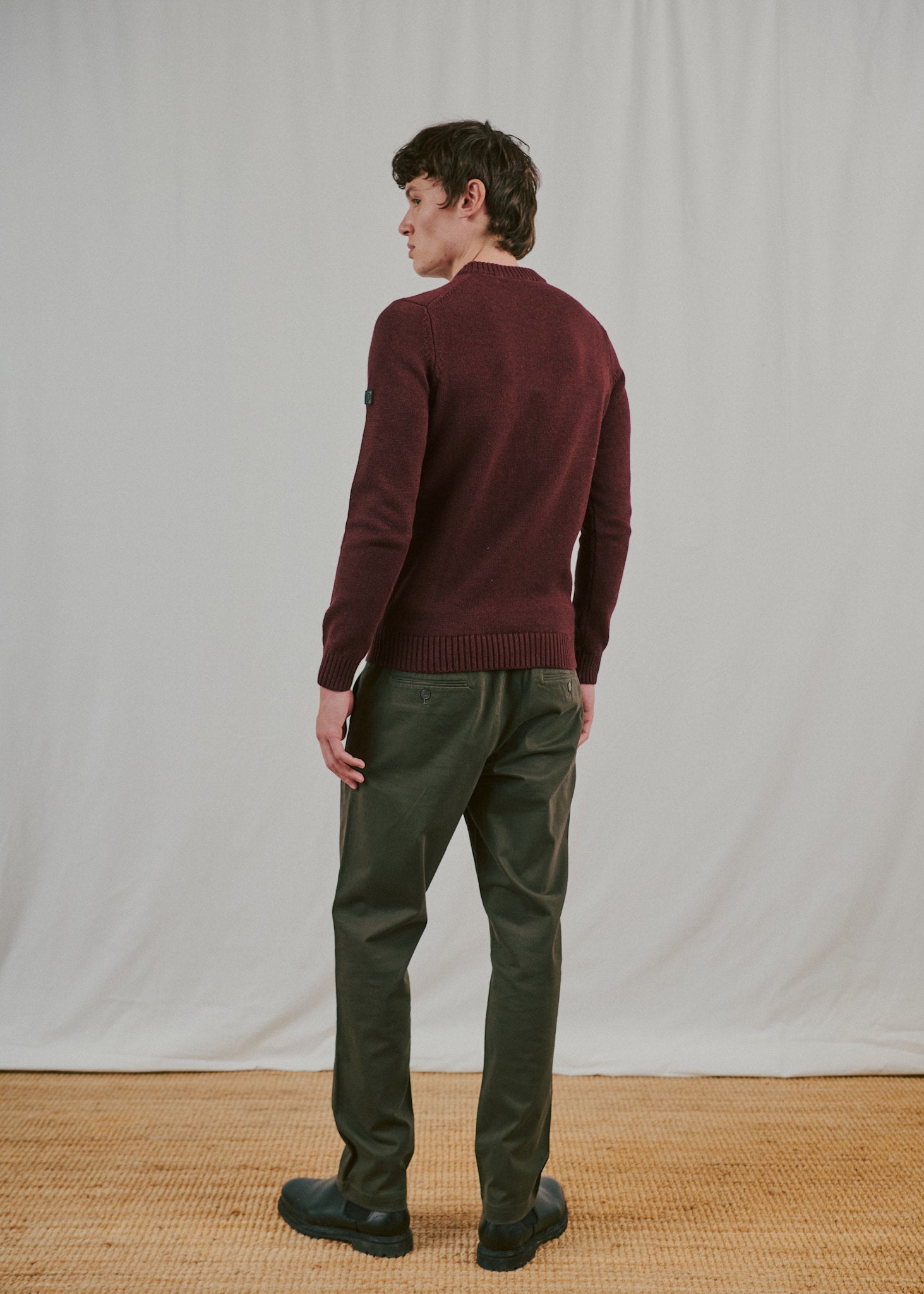 BS Rapa Regular Fit Strik - Bordeaux