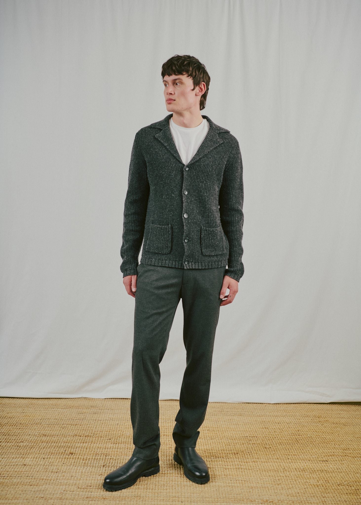BS Nauru Regular Fit Strik - Dark Grey
