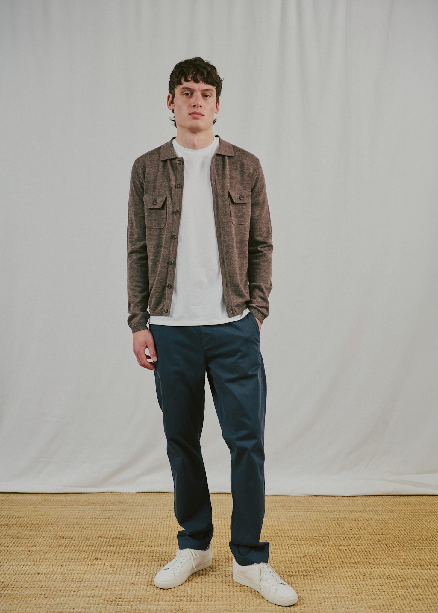 BS Zaouma Regular Fit Strik - Dark Brown