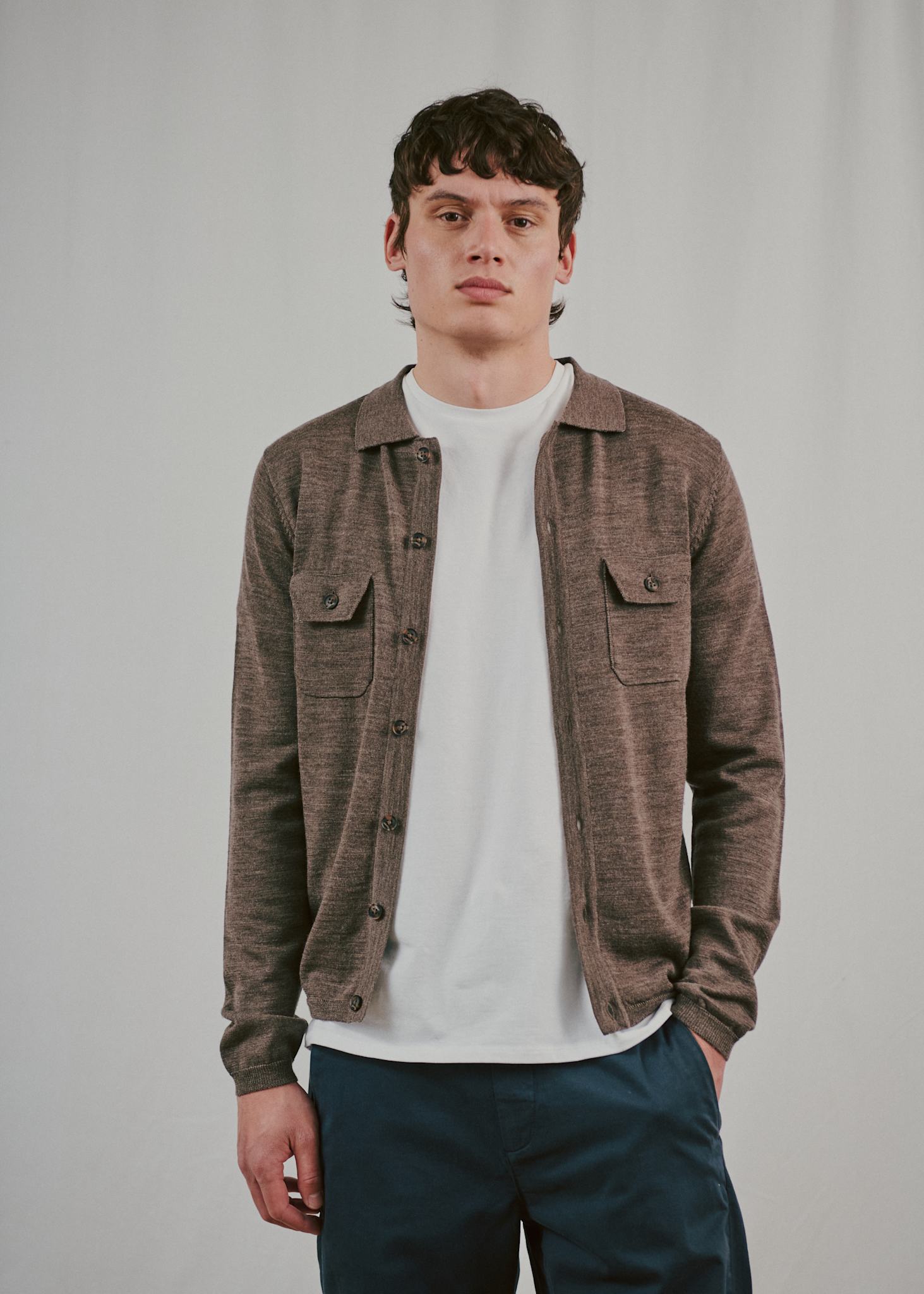 BS Zaouma Regular Fit Strik - Dark Brown
