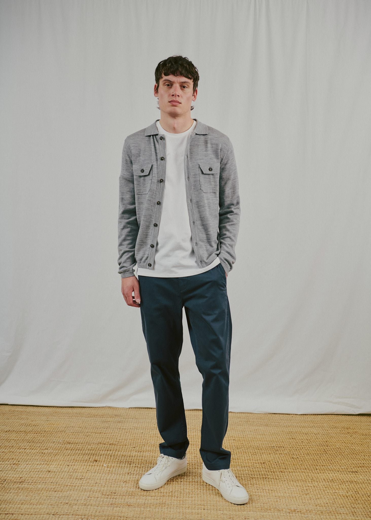 BS Zaouma Regular Fit Strik - Grey