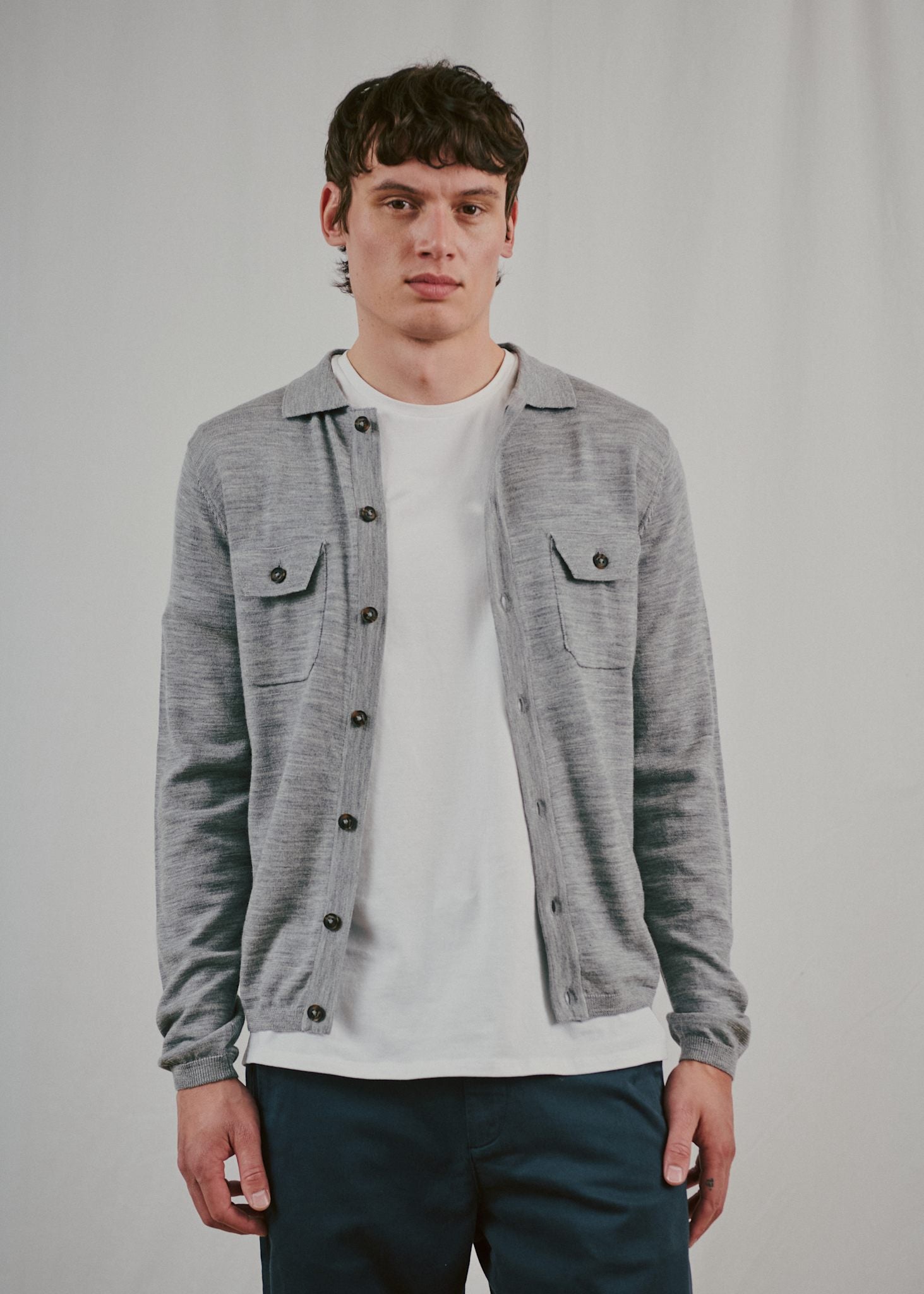 BS Zaouma Regular Fit Strik - Grey