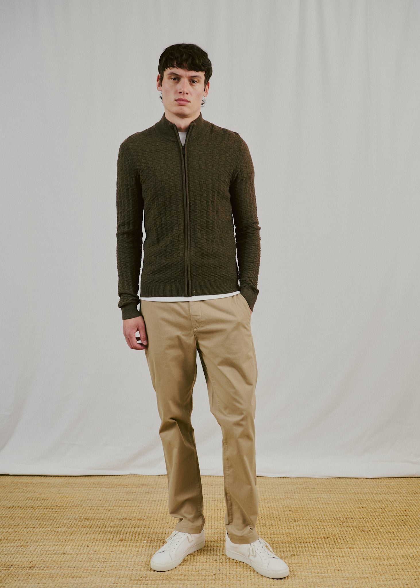 BS Mastor Regular Fit Strik - Forest