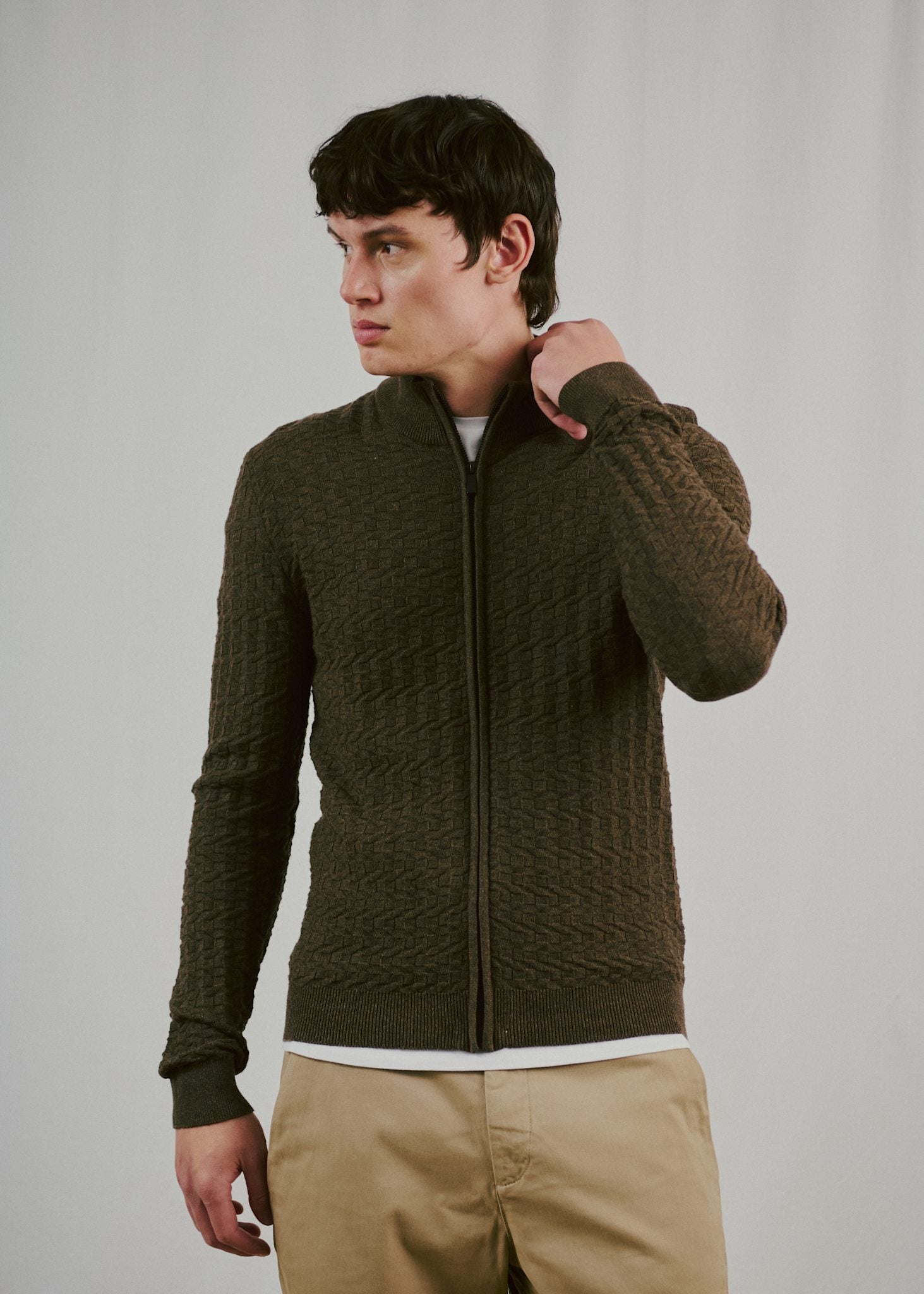 BS Mastor Regular Fit Strik - Forest