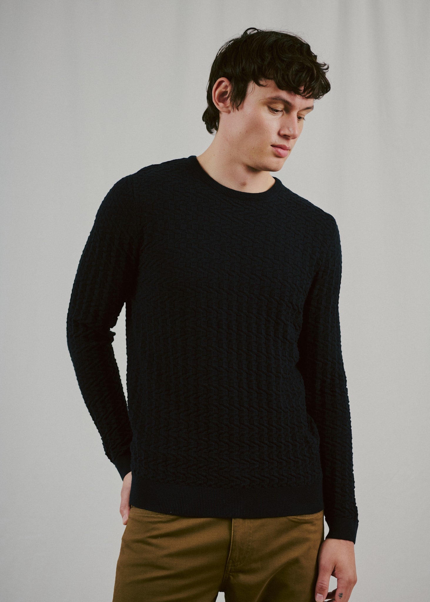 BS Kergueleu Regular Fit Strik - Navy