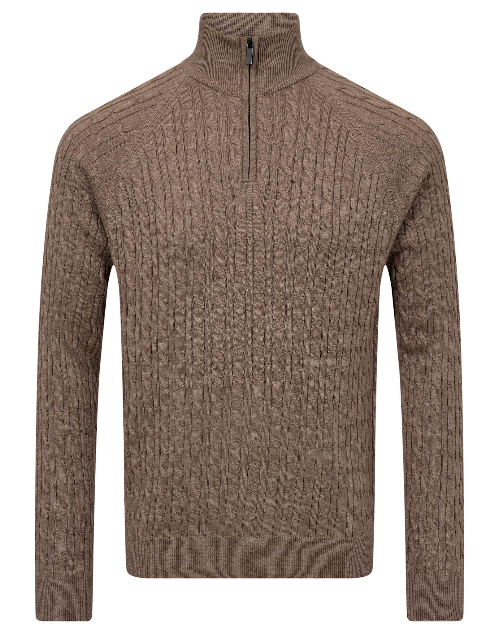 BS Simbel Regular Fit Strik - Brown