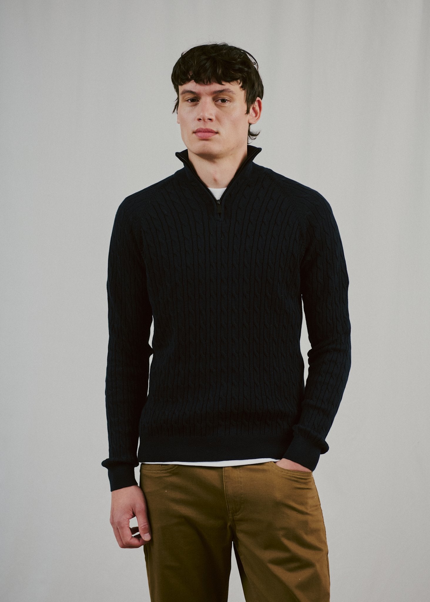BS Simbel Regular Fit Strik - Navy