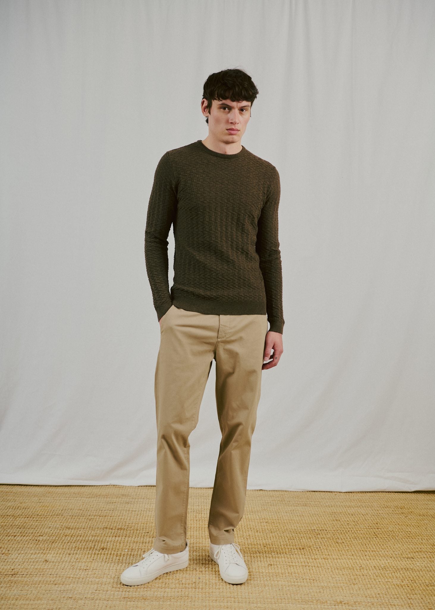 BS Mizan Regular Fit Chinos - Sand