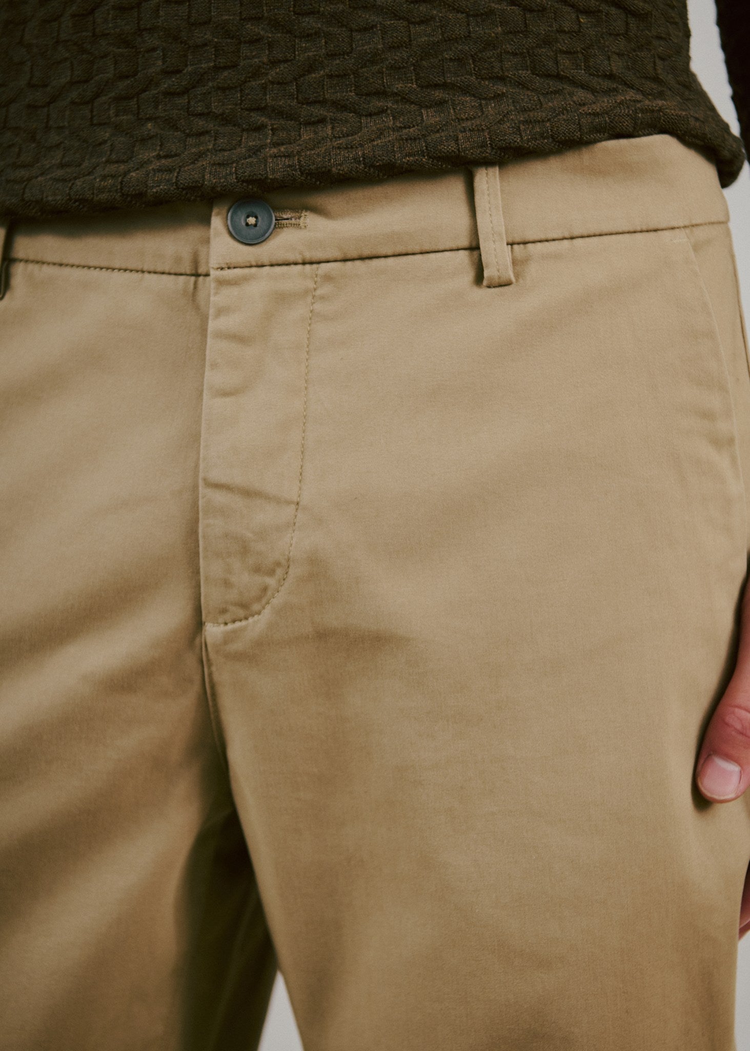 BS Mizan Regular Fit Chinos - Sand