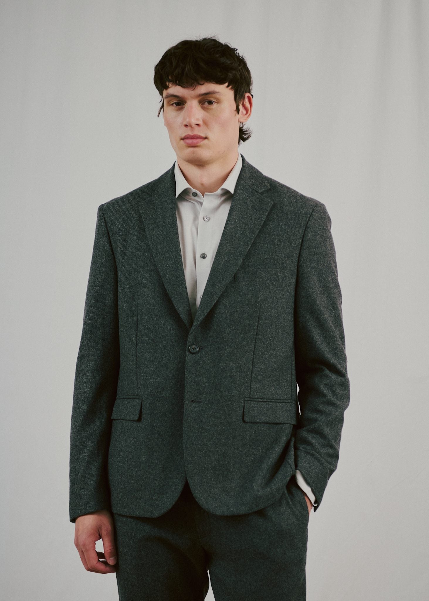BS Macron Classic Fit Blazer - Grey
