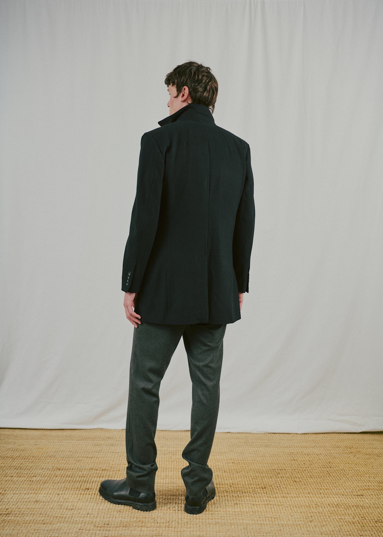 BS Ontario Slim Fit Coat - Black