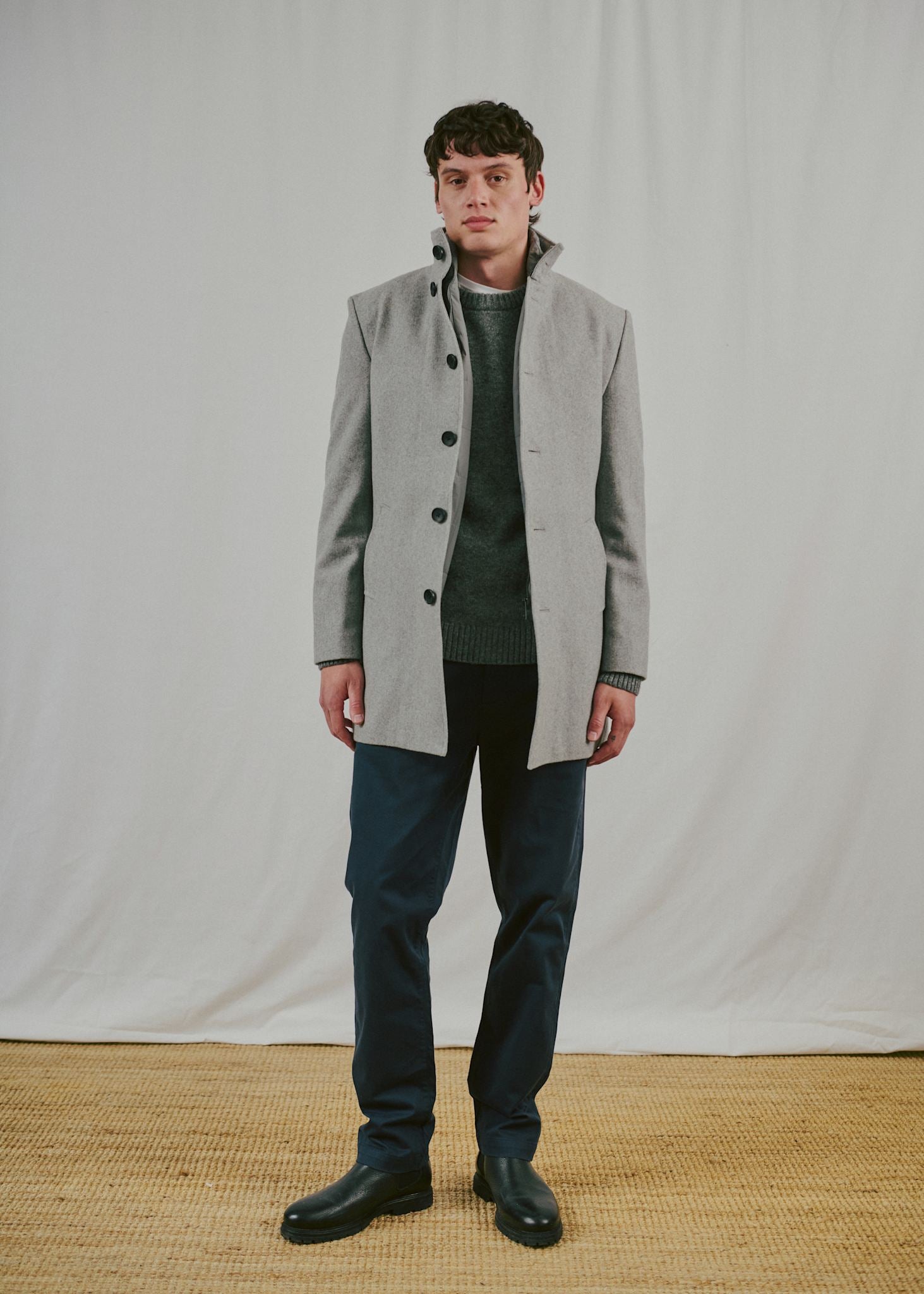 BS Ontario Slim Fit Coat - Light Grey
