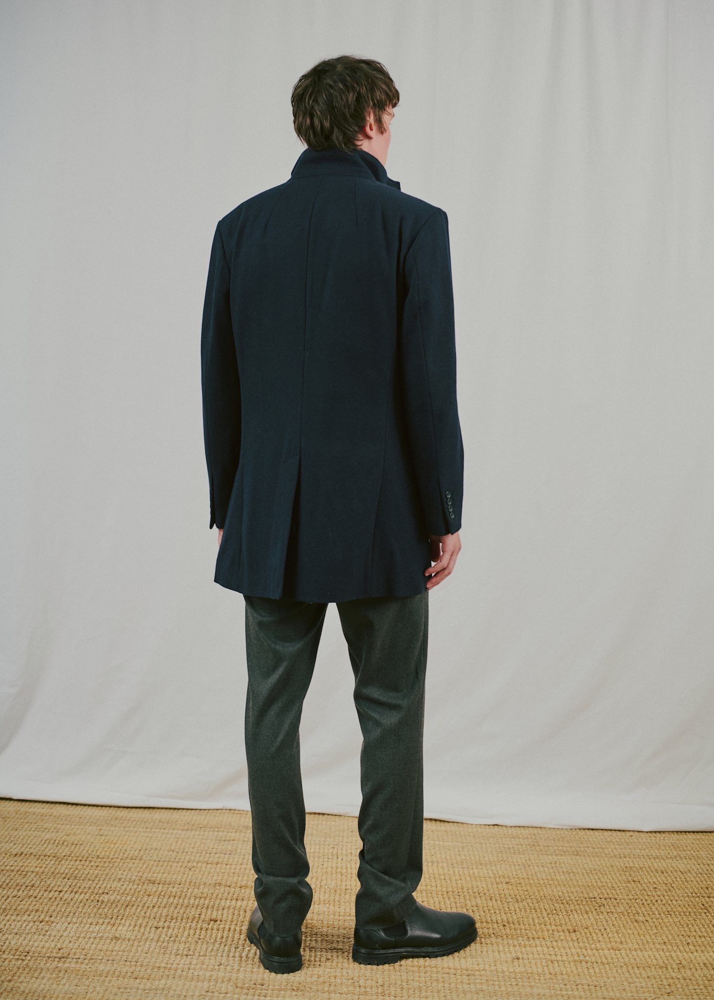 BS Ontario Slim Fit Coat - Navy
