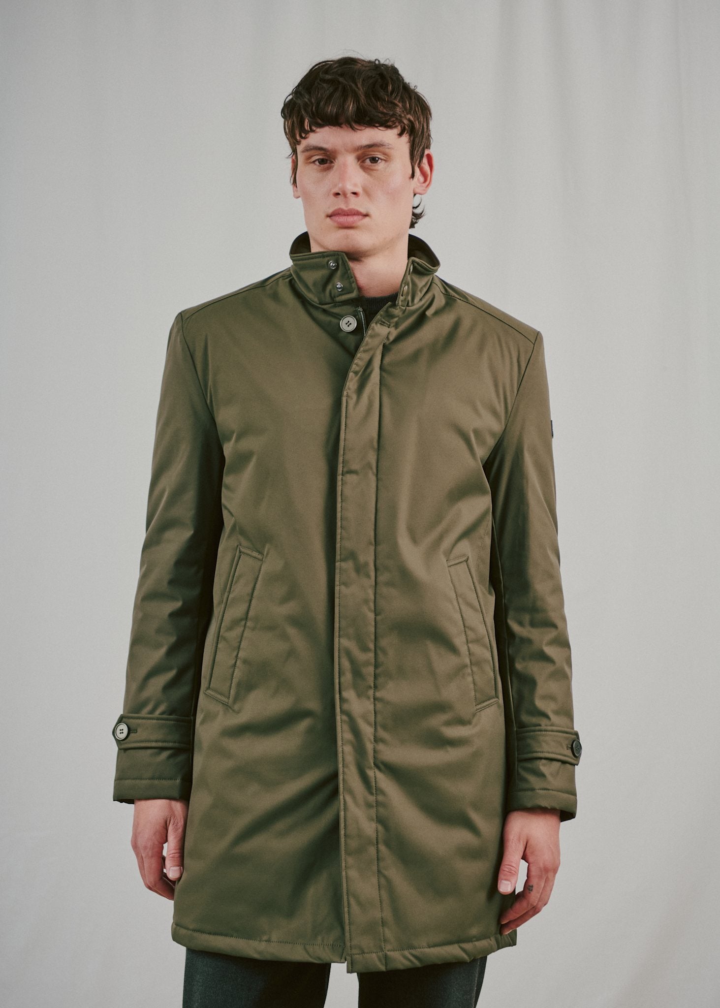 BS Bedford Slim Fit Coat - Army