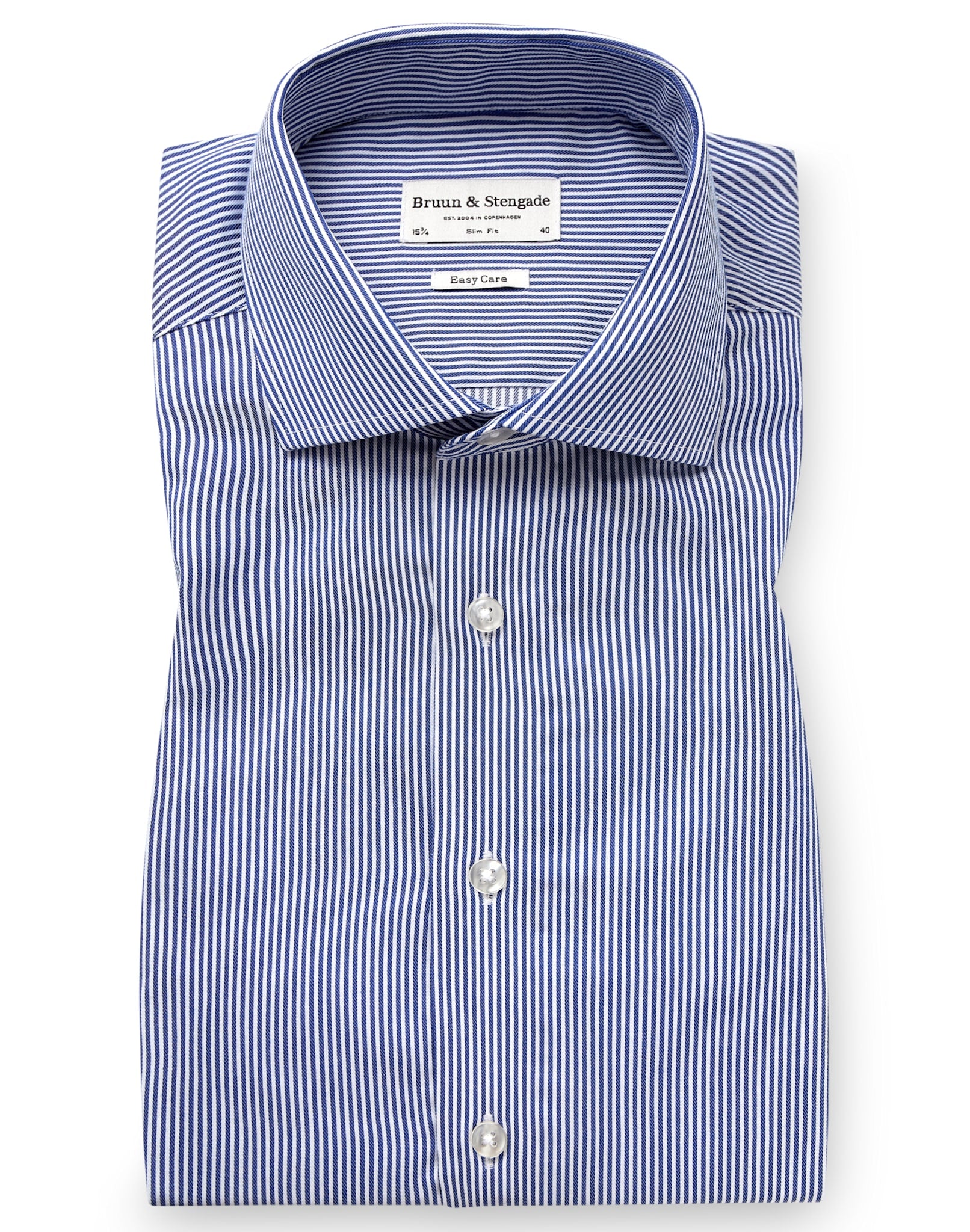 BS Ferrante Slim Fit Skjorte - Navy