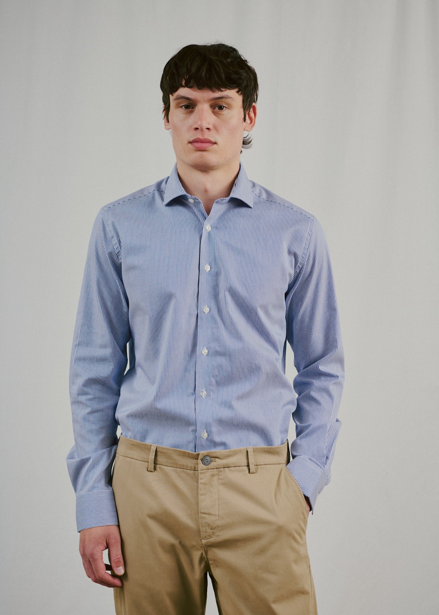BS Ferrante Slim Fit Skjorte - Navy