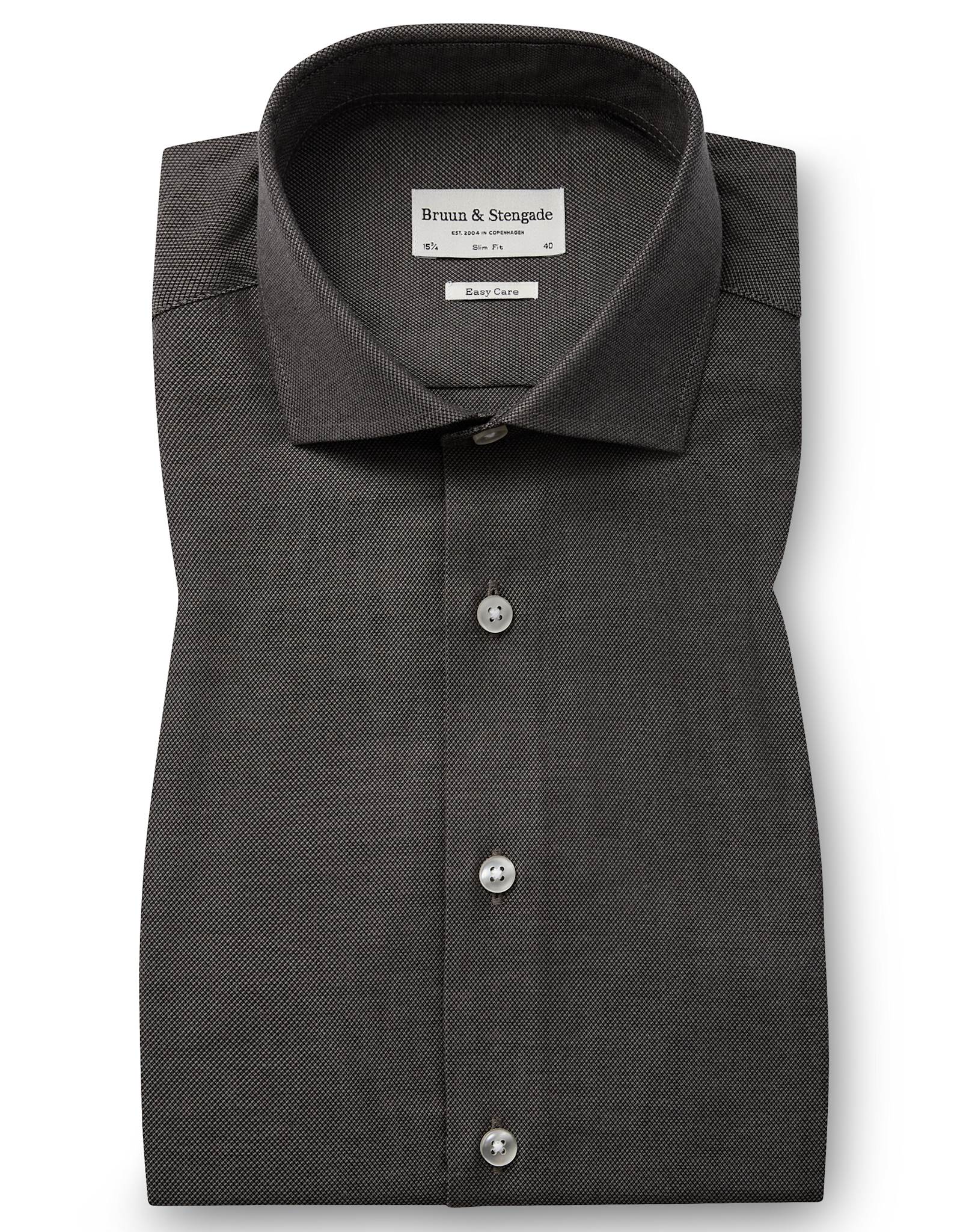 BS Osemann Slim Fit Skjorte - Dark Grey