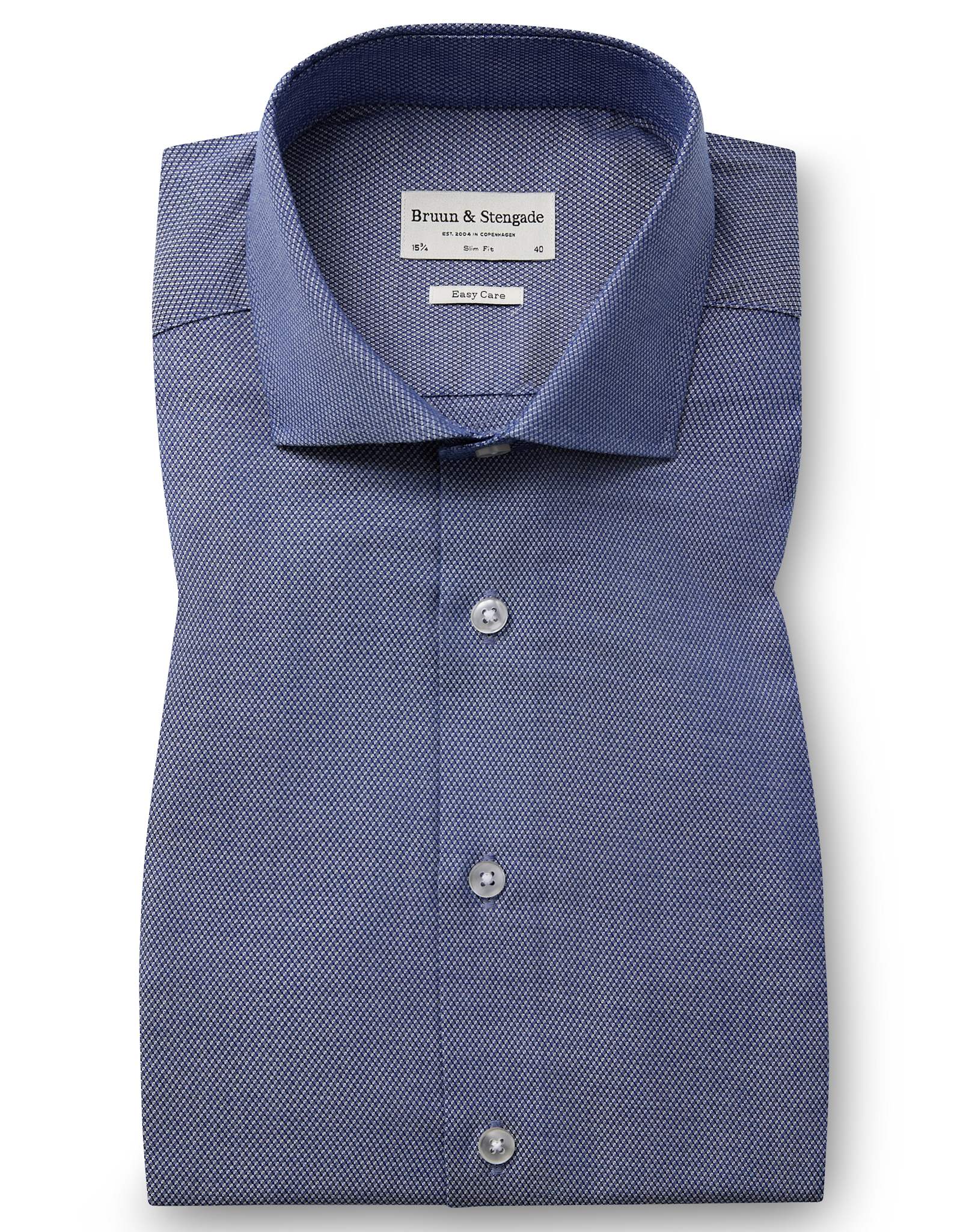 BS Guillou Slim Fit Skjorte - Navy