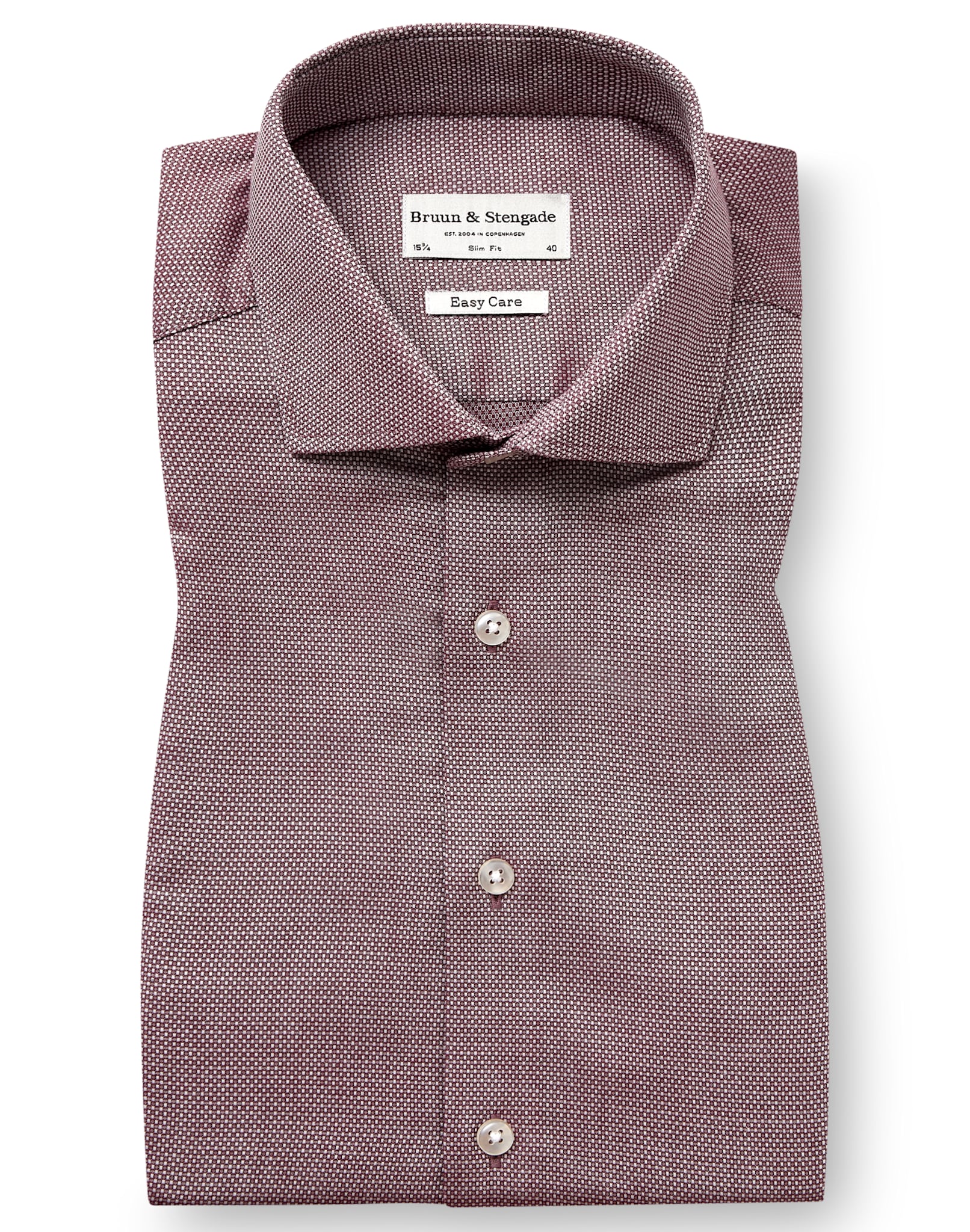 BS Pilgaard Slim Fit Skjorte - Red