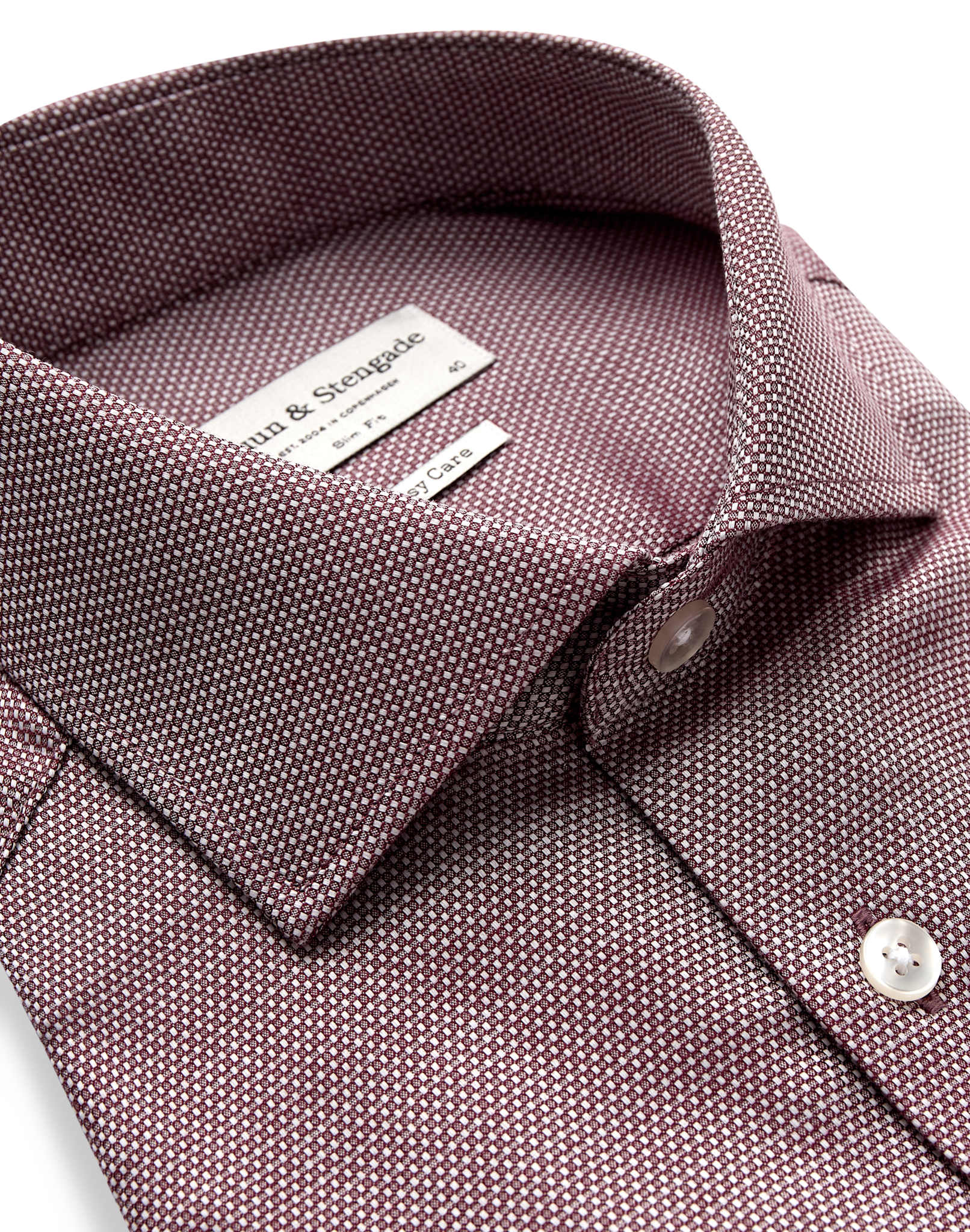 BS Pilgaard Slim Fit Skjorte - Red