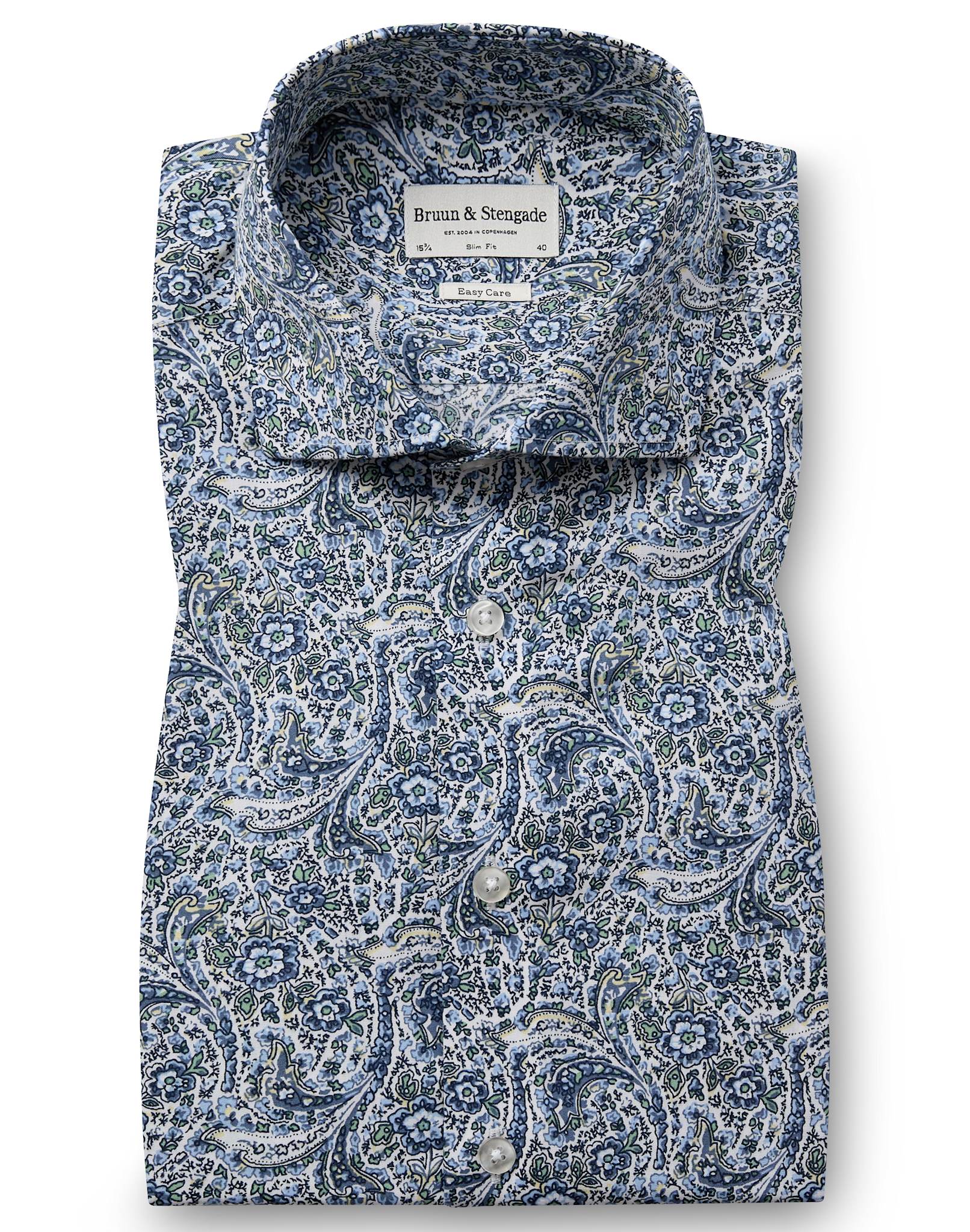 BS Uthaug Slim Fit Skjorte - Navy