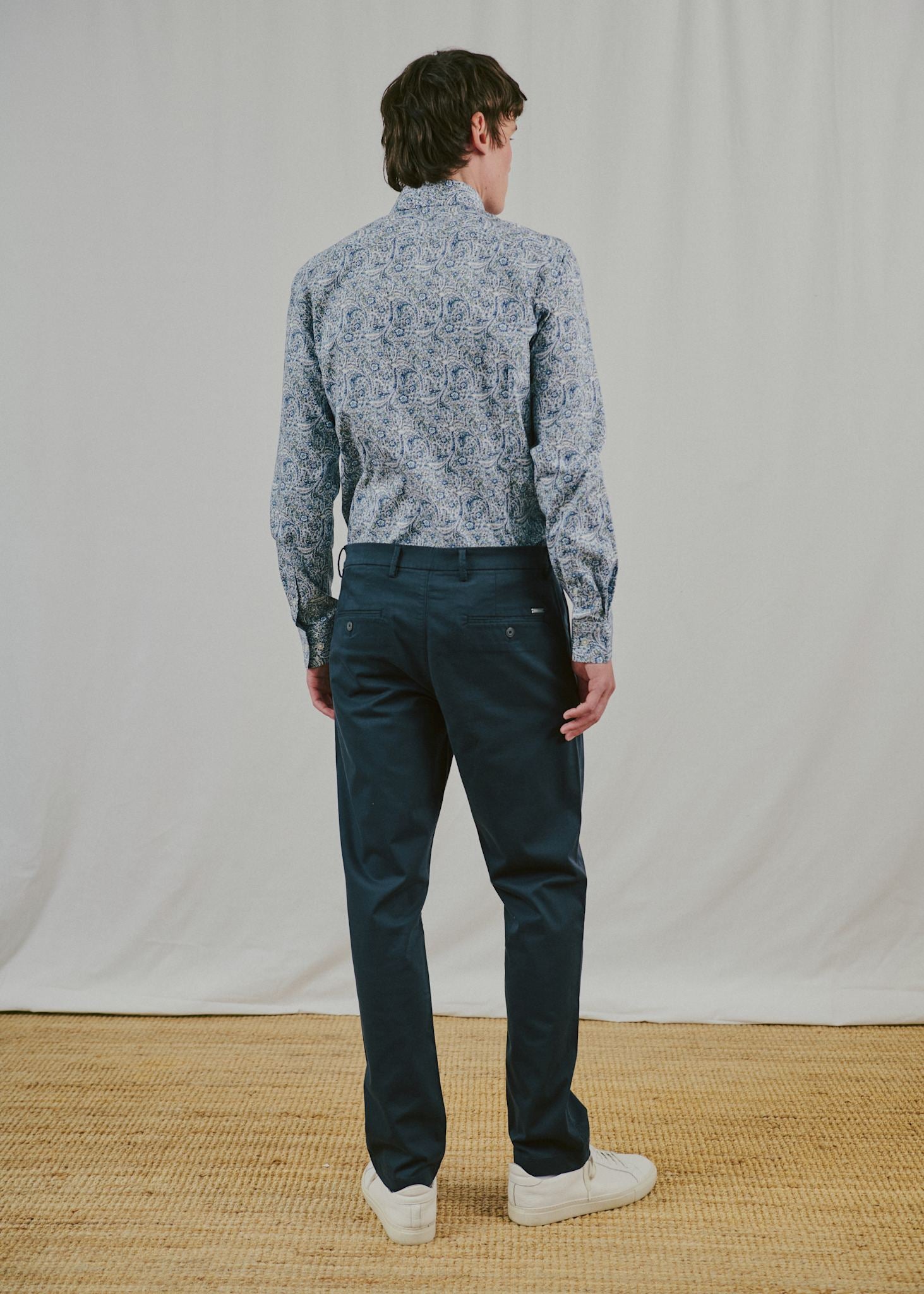 BS Uthaug Slim Fit Skjorte - Navy