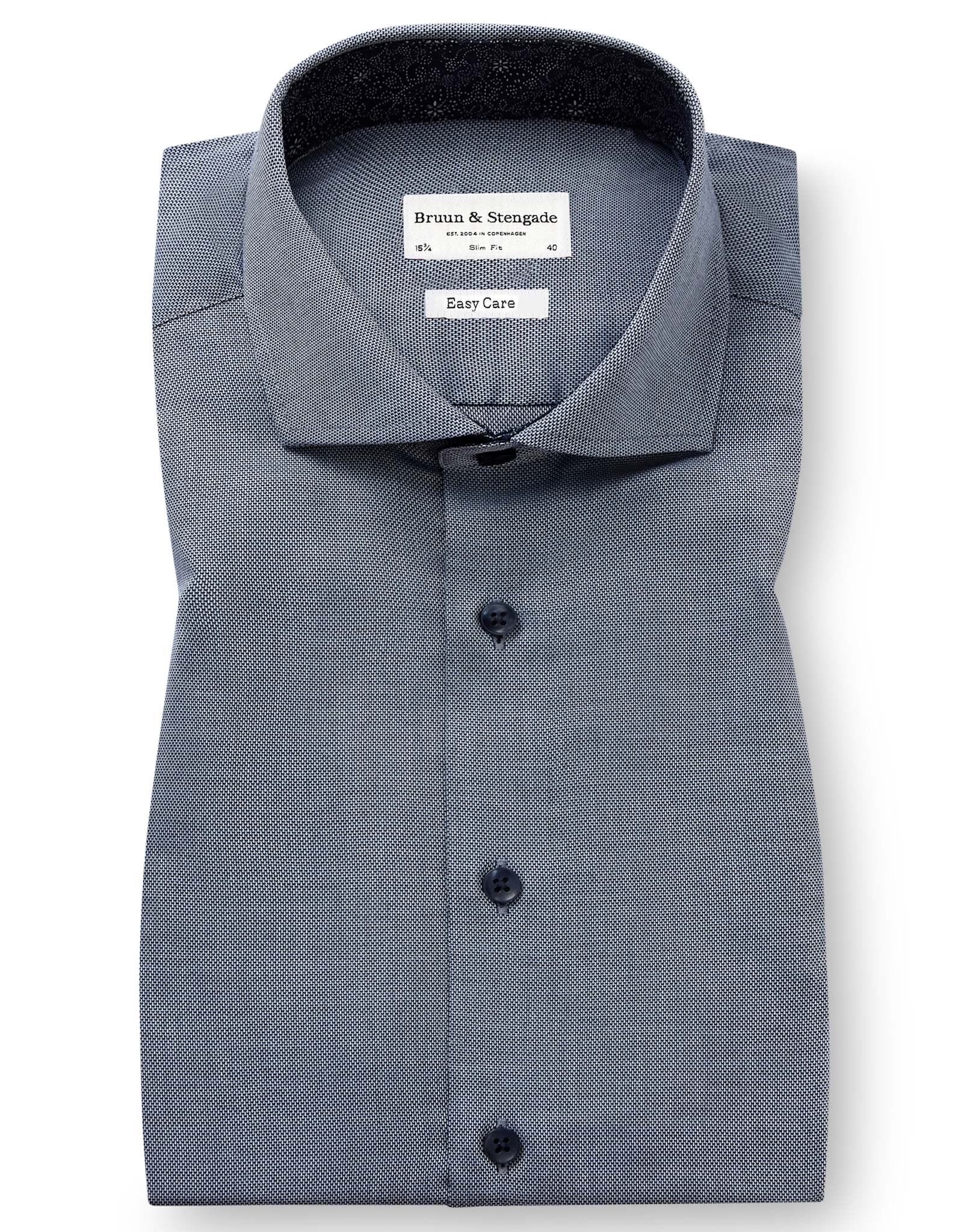 BS Fupz Slim Fit Skjorte - Navy