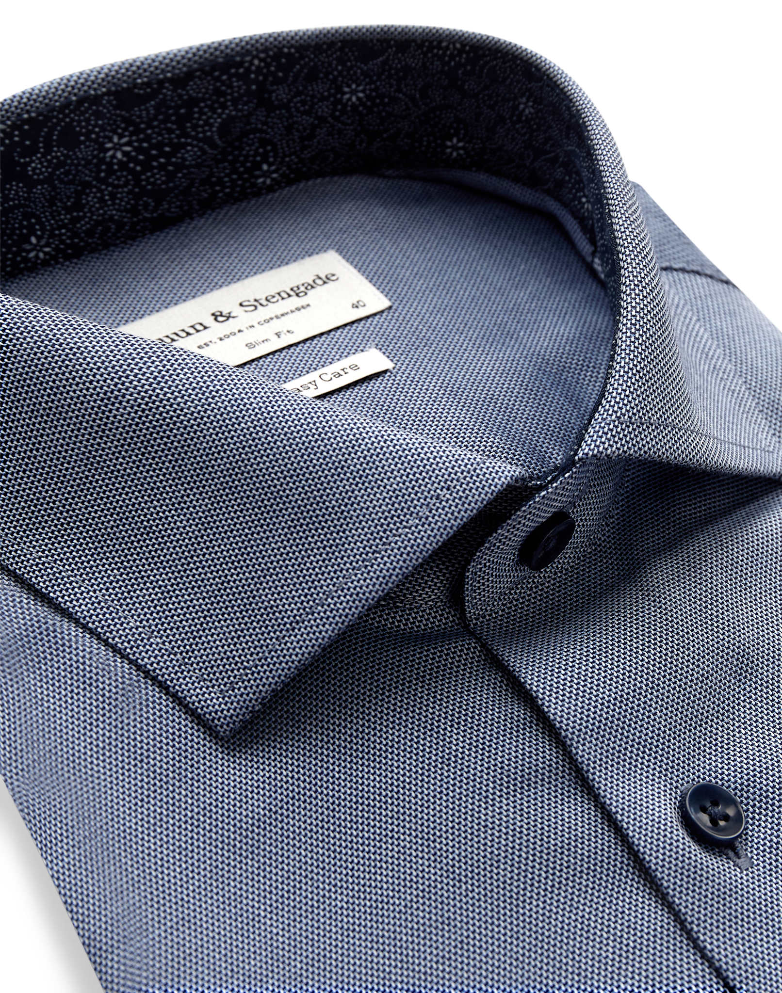 BS Fupz Slim Fit Skjorte - Navy