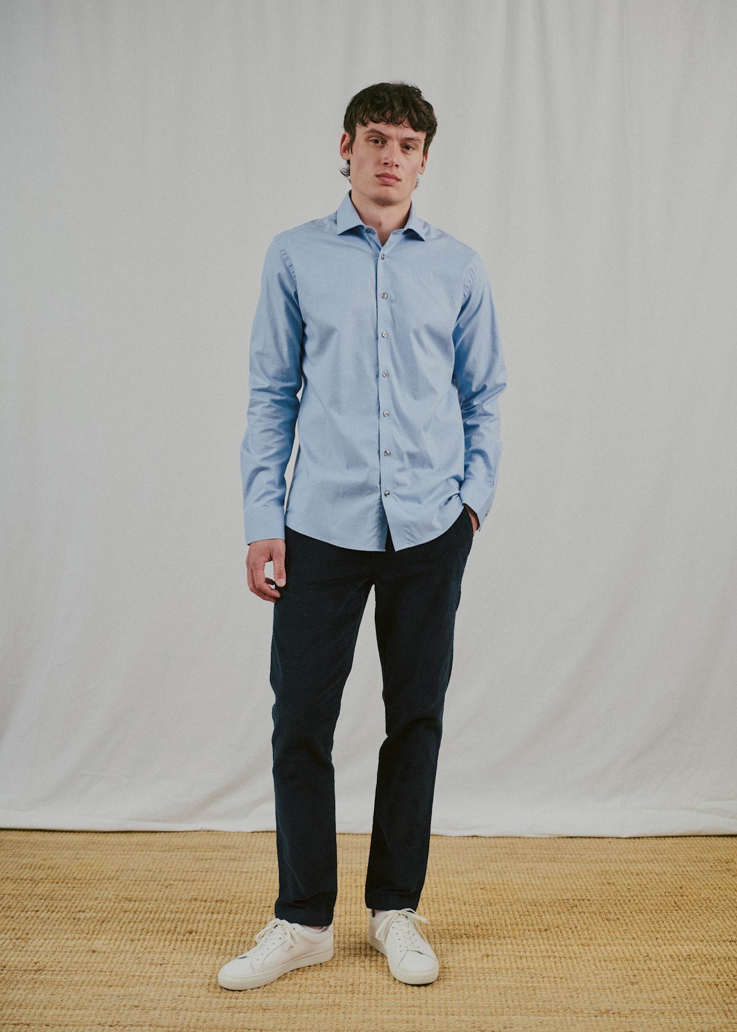 BS Samsoe Slim Fit Skjorte - Light Blue