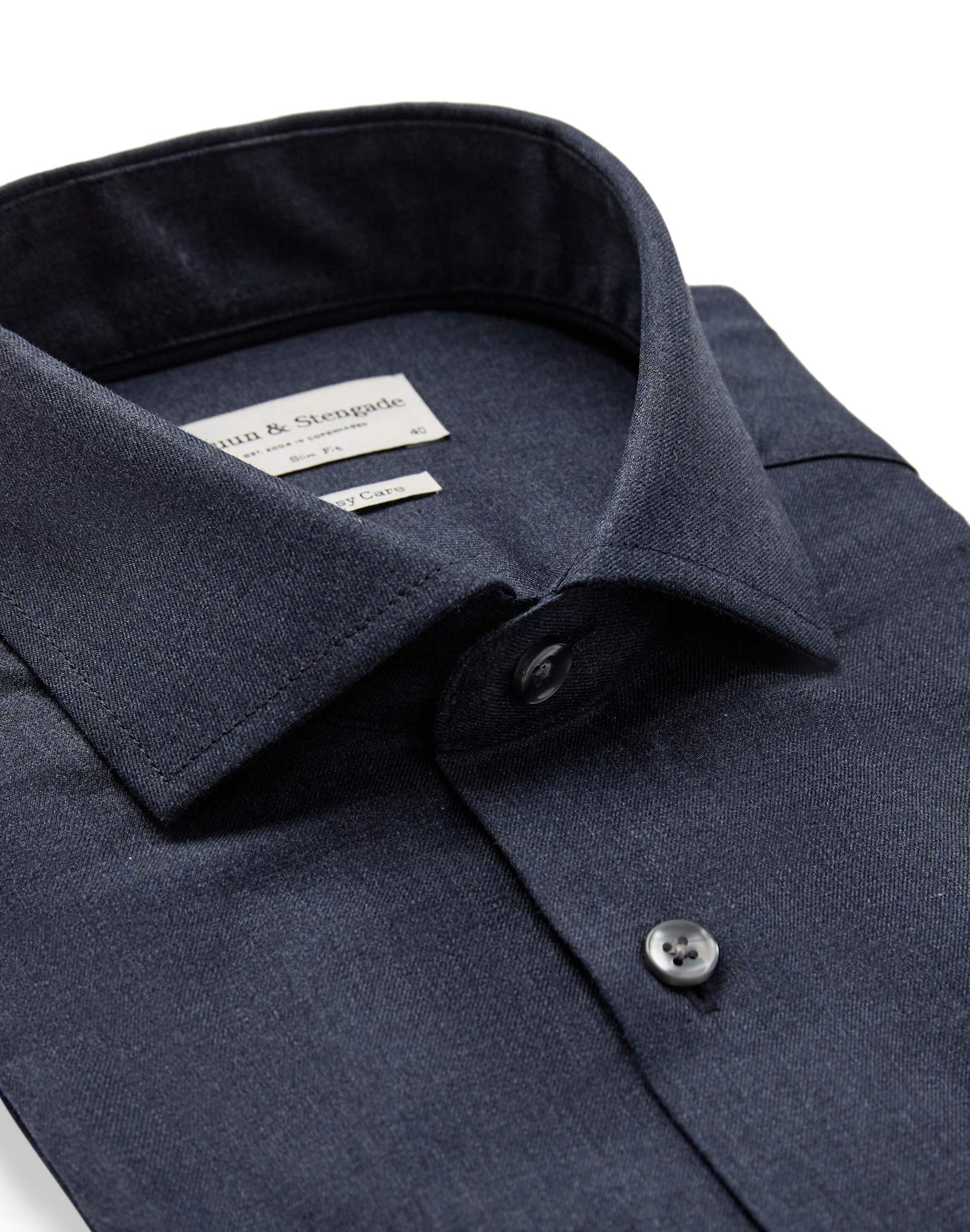 BS Kinney Slim Fit Skjorte - Navy