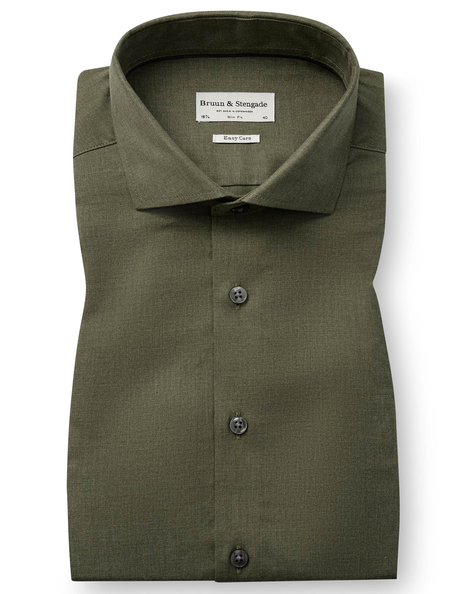 BS Lindgren Slim Fit Skjorte - Green
